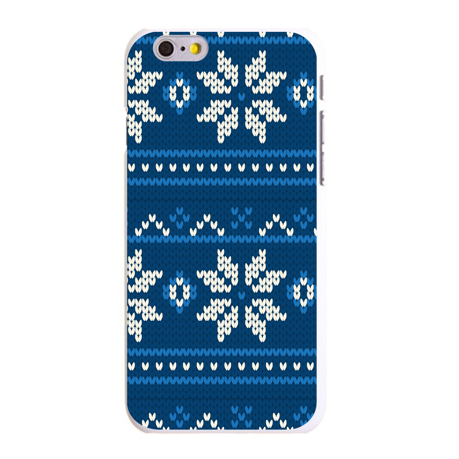 Hard Case Cover for iPhone / Samsung Galaxy Blue White Ugly Hannukah Sweater