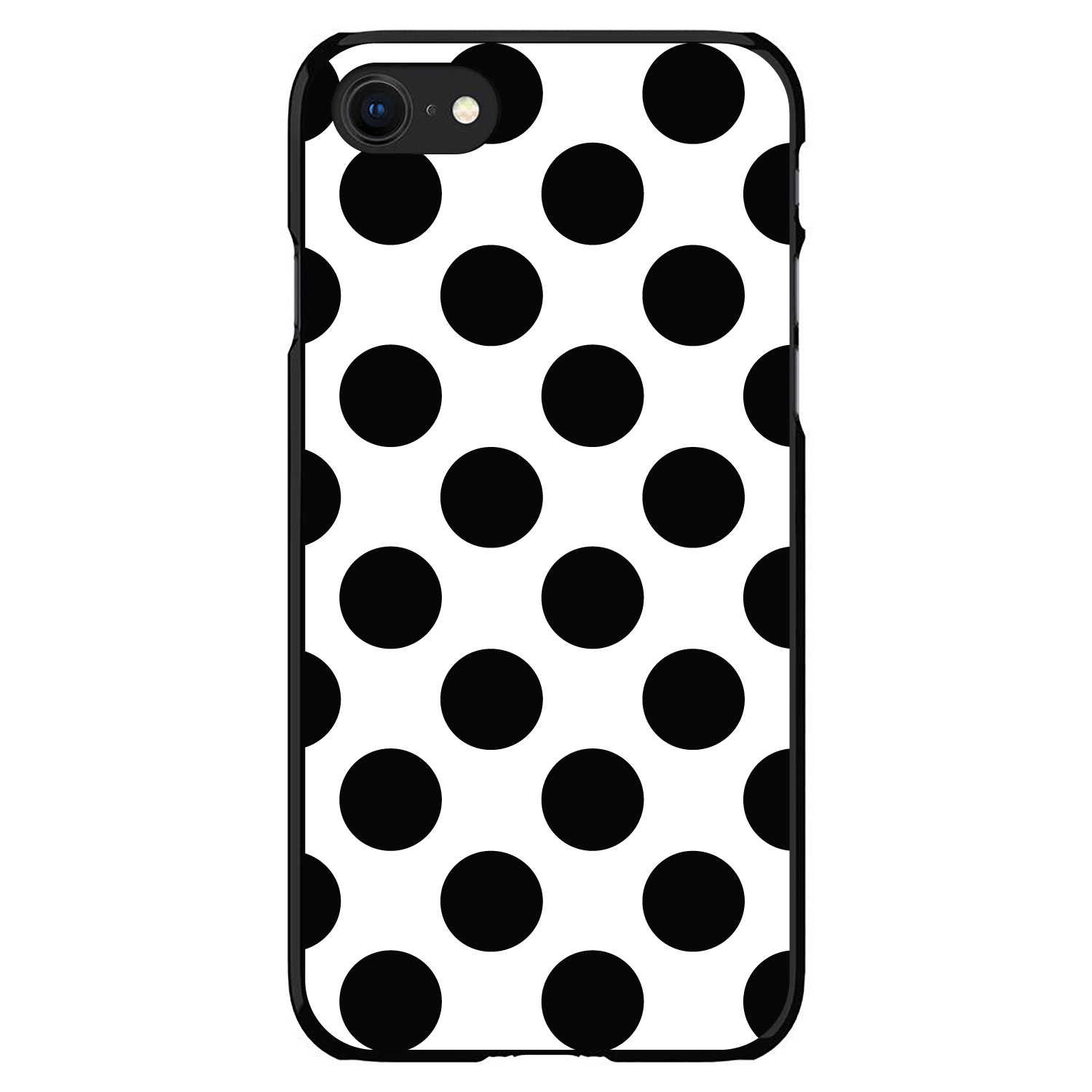 Hard Case Cover for iPhone / Samsung Galaxy Black & White Polka Dots - Picture 6 of 39