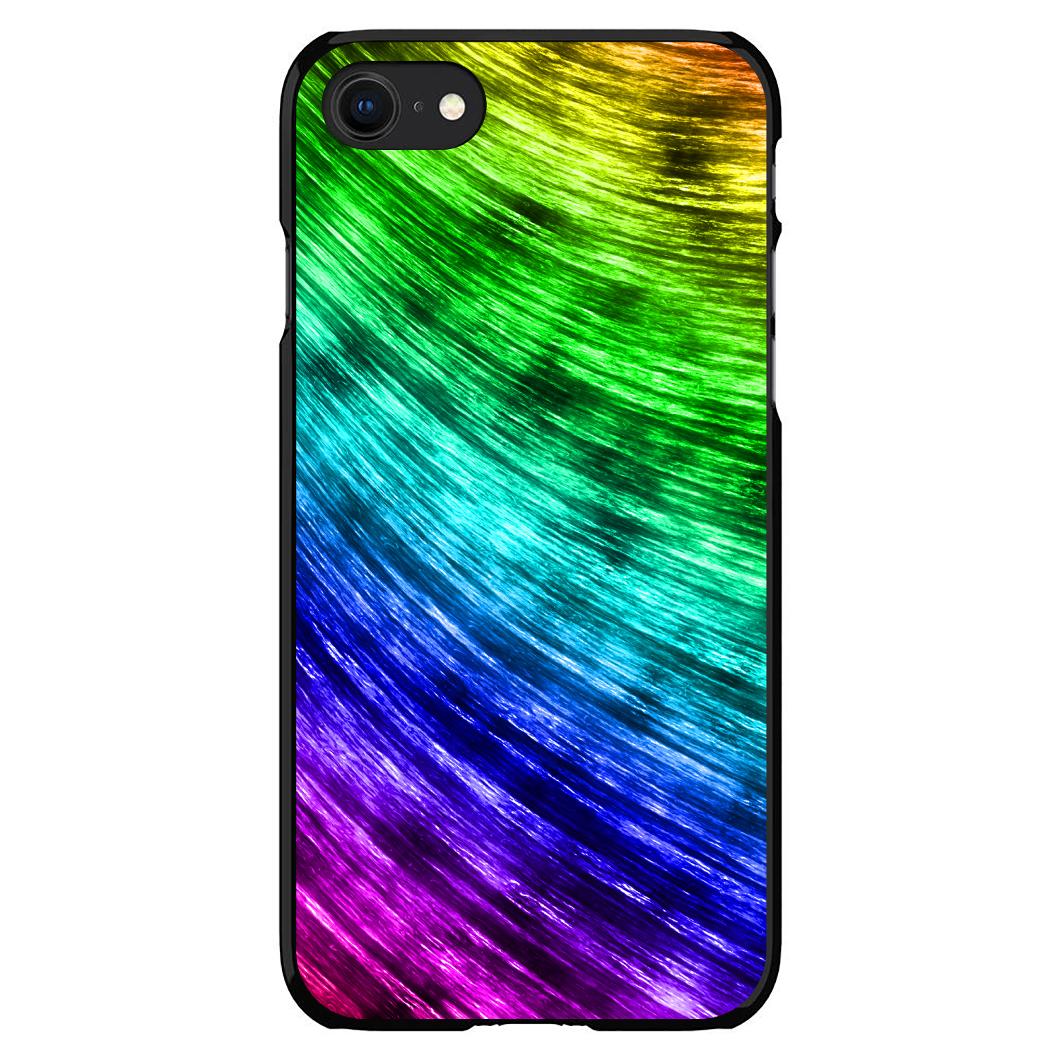 Hard Case Cover for iPhone / Samsung Galaxy Rainbow Shimmering Curve - Picture 7 of 38