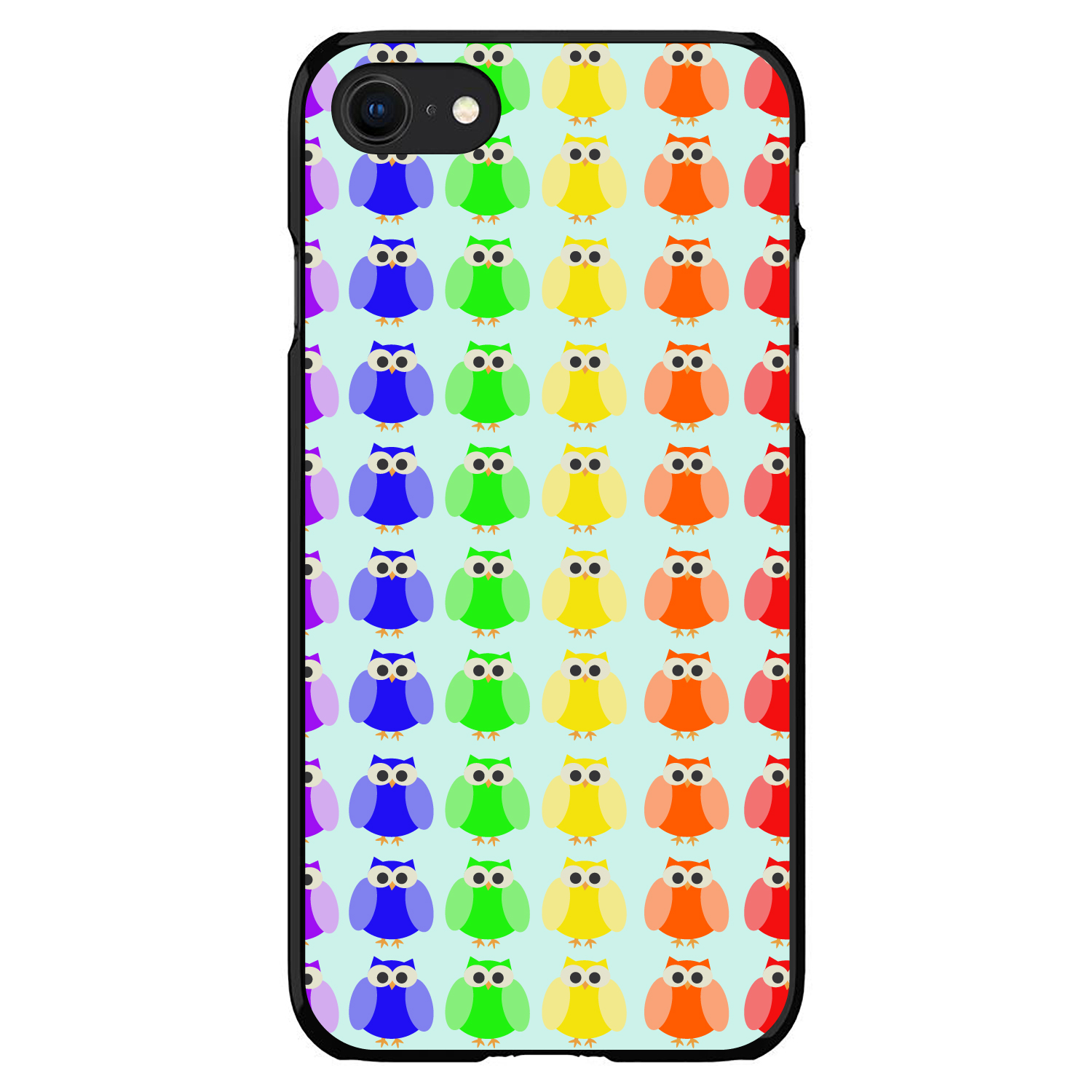 Hard Case Cover for iPhone / Samsung Galaxy Rainbow Owls Cartoon - Picture 7 of 38