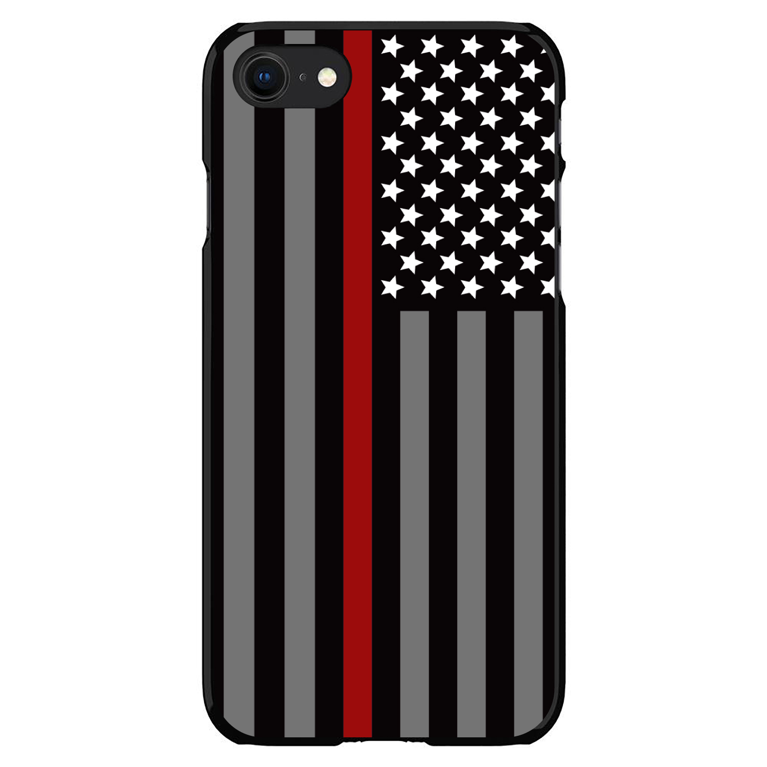 Funda rígida para iPhone/Samsung Galaxy delgada línea roja bandera de EE. UU. rescate contra incendios - Imagen 7 de 38
