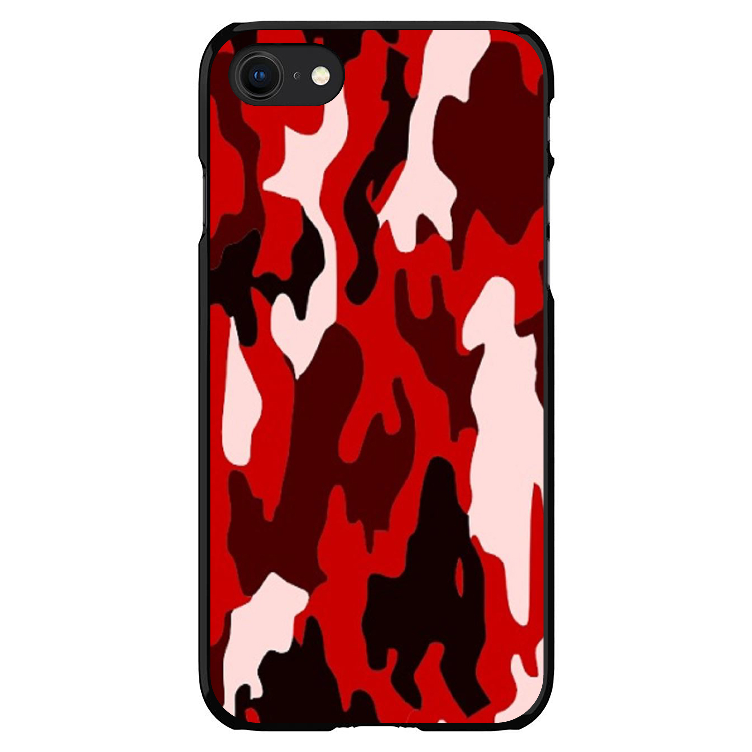 Hard Case Cover for iPhone / Samsung Galaxy Red Black Camouflage - Picture 6 of 39