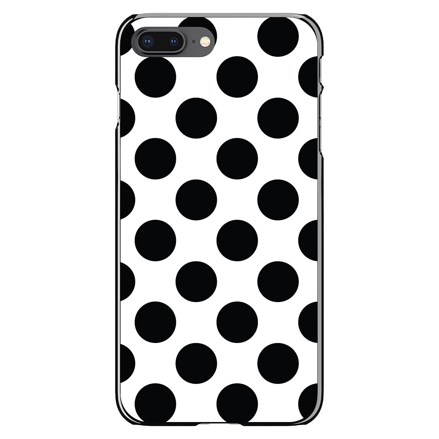 Hard Case Cover for iPhone / Samsung Galaxy Black & White Polka Dots - Picture 7 of 39
