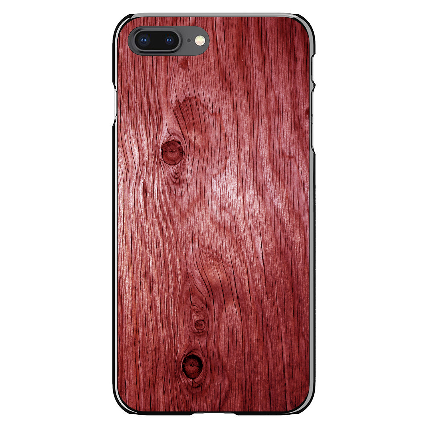 Hard Case Cover for iPhone / Samsung Galaxy Dark Red Weathered Wood Grain - Picture 7 of 39