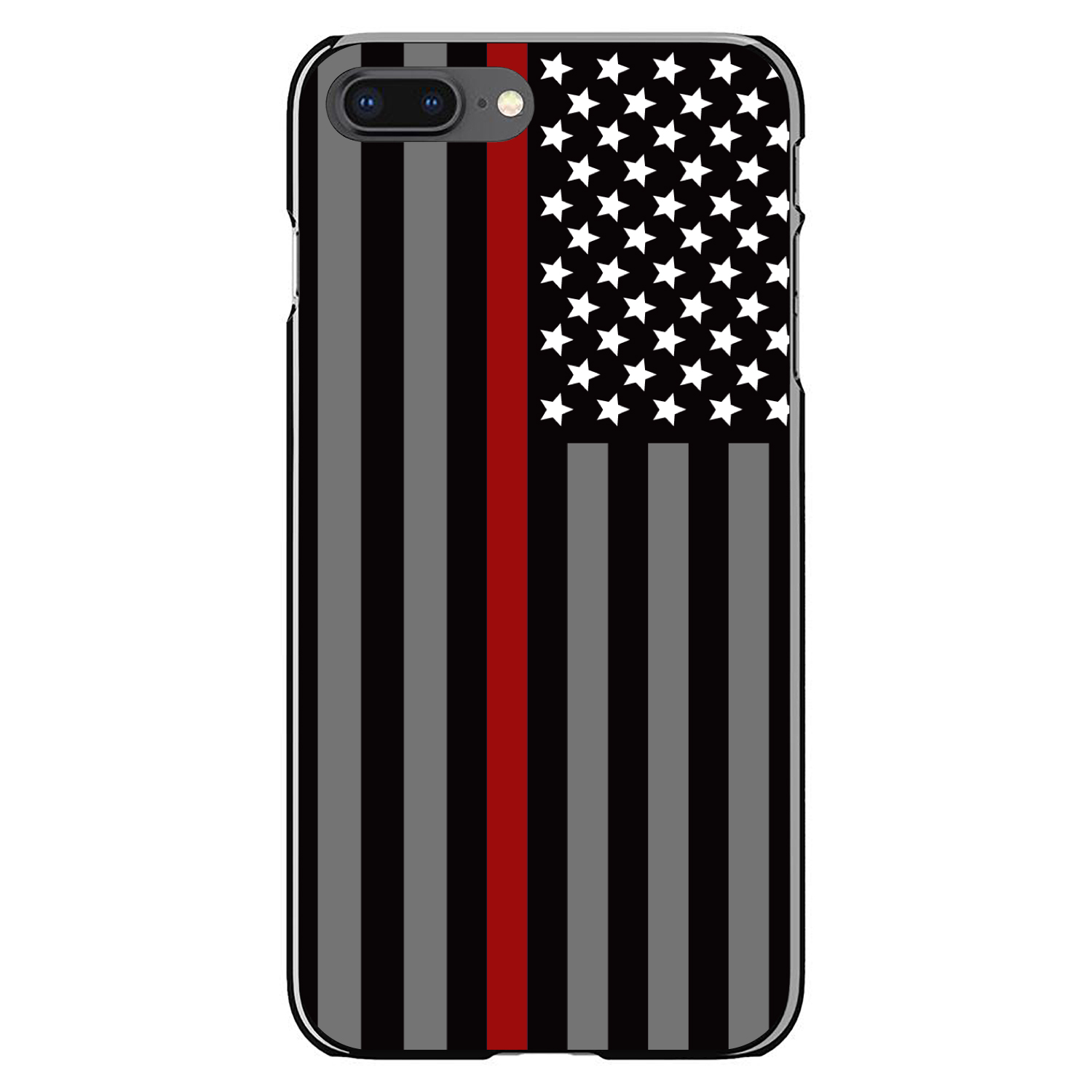 Funda rígida para iPhone/Samsung Galaxy delgada línea roja bandera de EE. UU. rescate contra incendios - Imagen 6 de 38