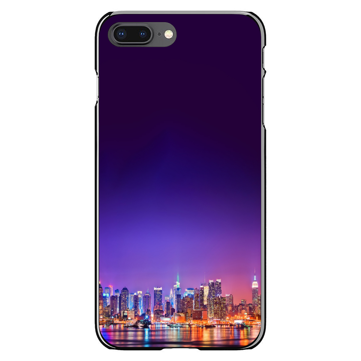 Funda rígida para iPhone/Samsung Galaxy New York Skyline Night - Imagen 6 de 38