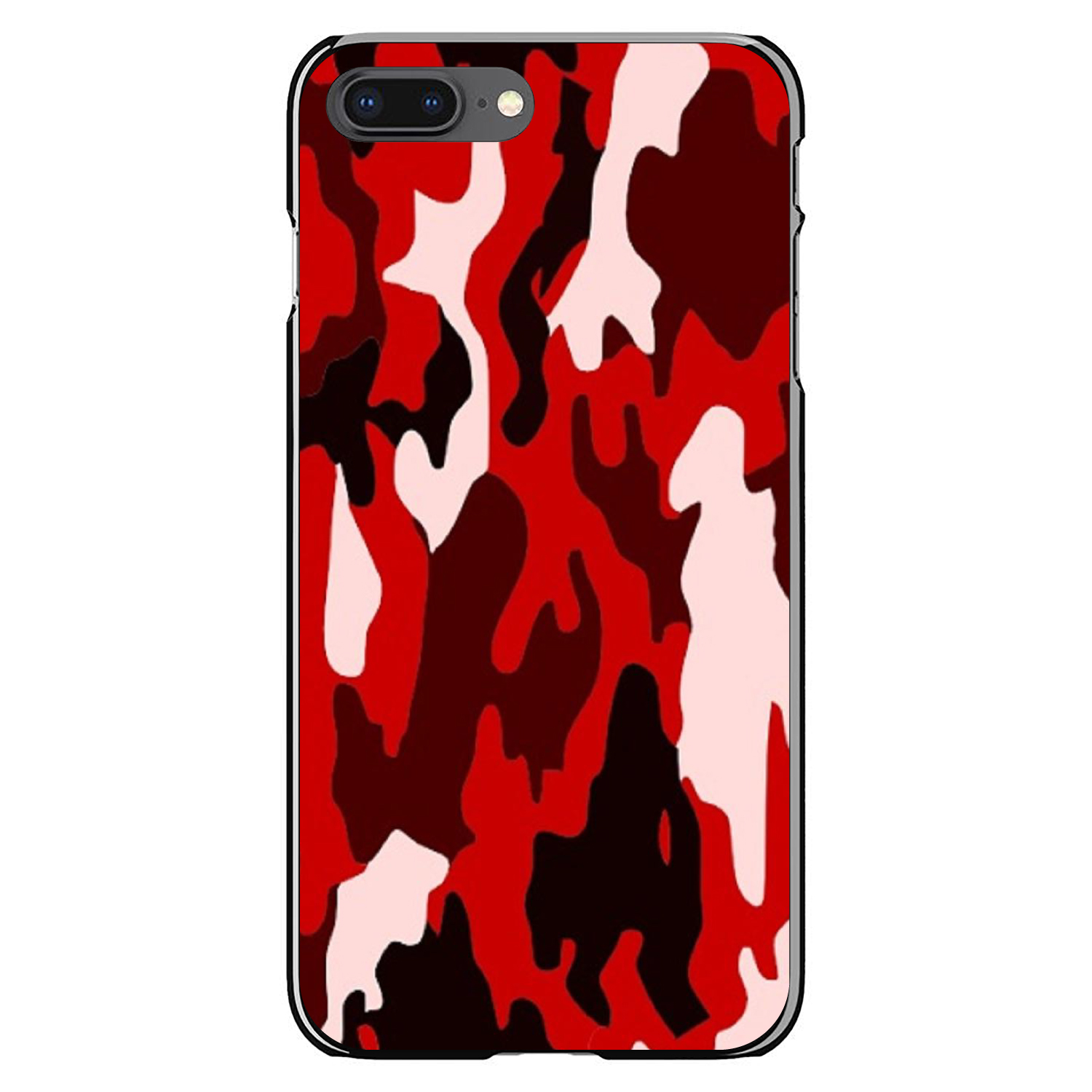Hard Case Cover for iPhone / Samsung Galaxy Red Black Camouflage - Picture 7 of 39