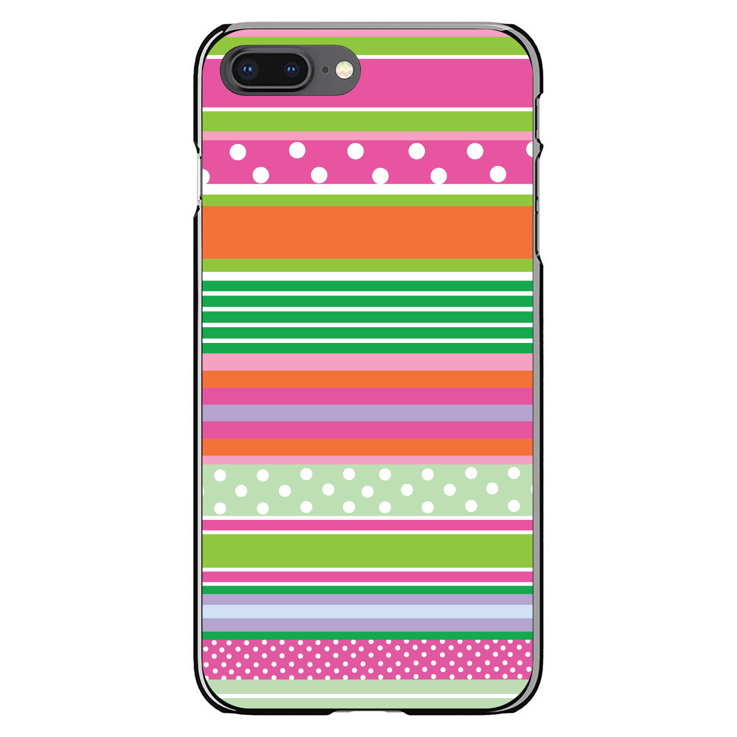 Hard Case Cover for iPhone / Samsung Galaxy Green Pink White Stripe Polka Dot - Bild 6 von 38