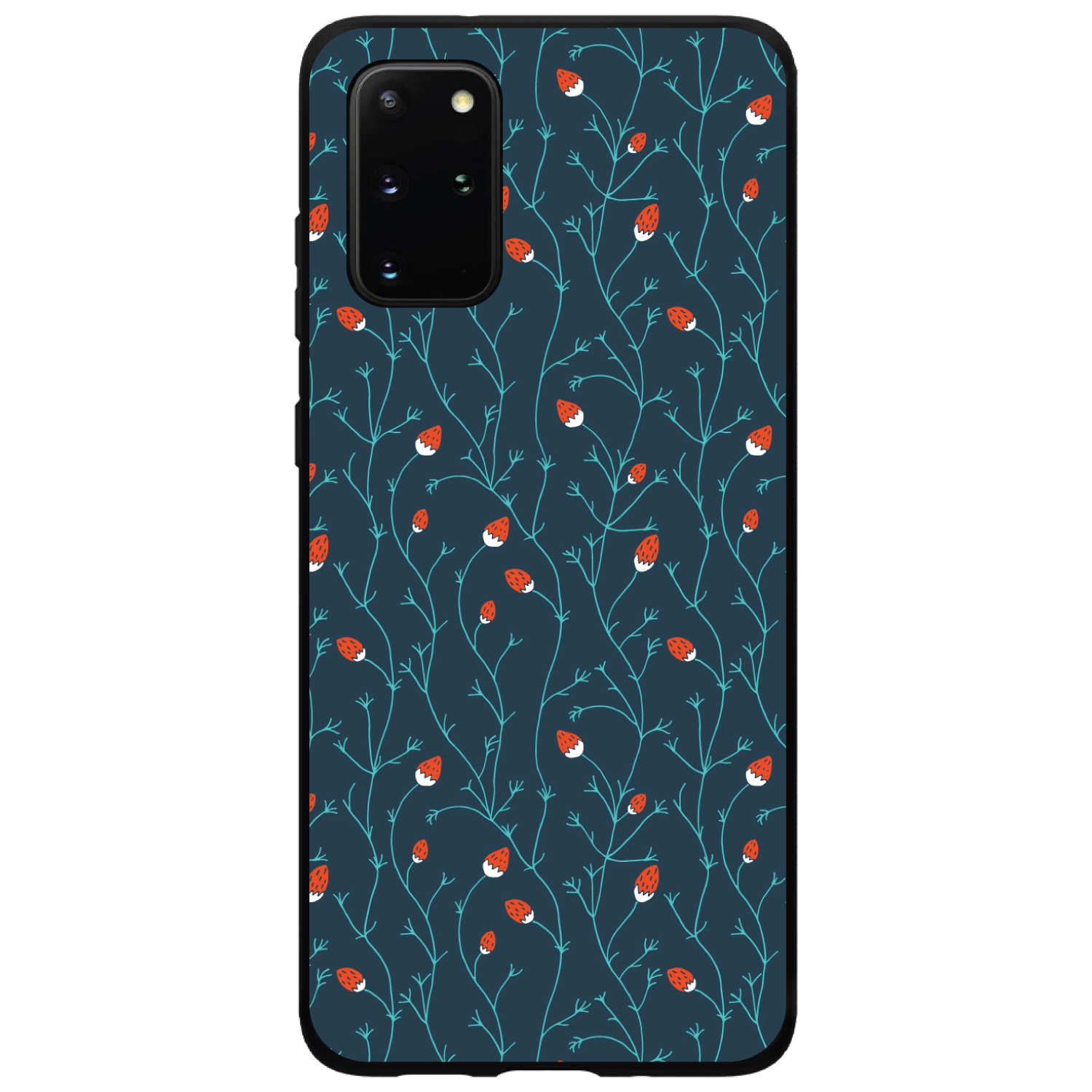 Hard Case Schutzhülle für Samsung Galaxy S - Strawberry Vine - Teal Navy - Bild 2 von 6