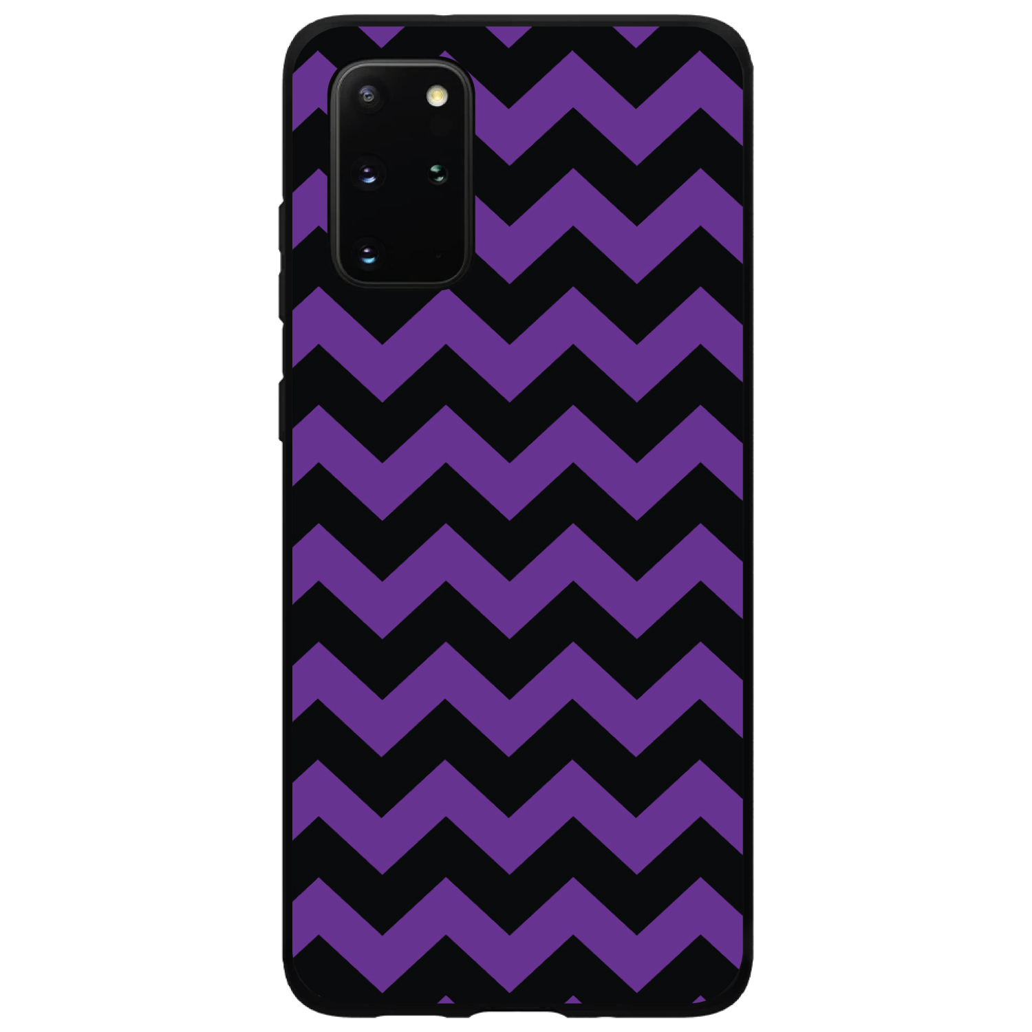 Hard Case Cover for Samsung Galaxy S Black Purple Chevron Stripes - Picture 2 of 6