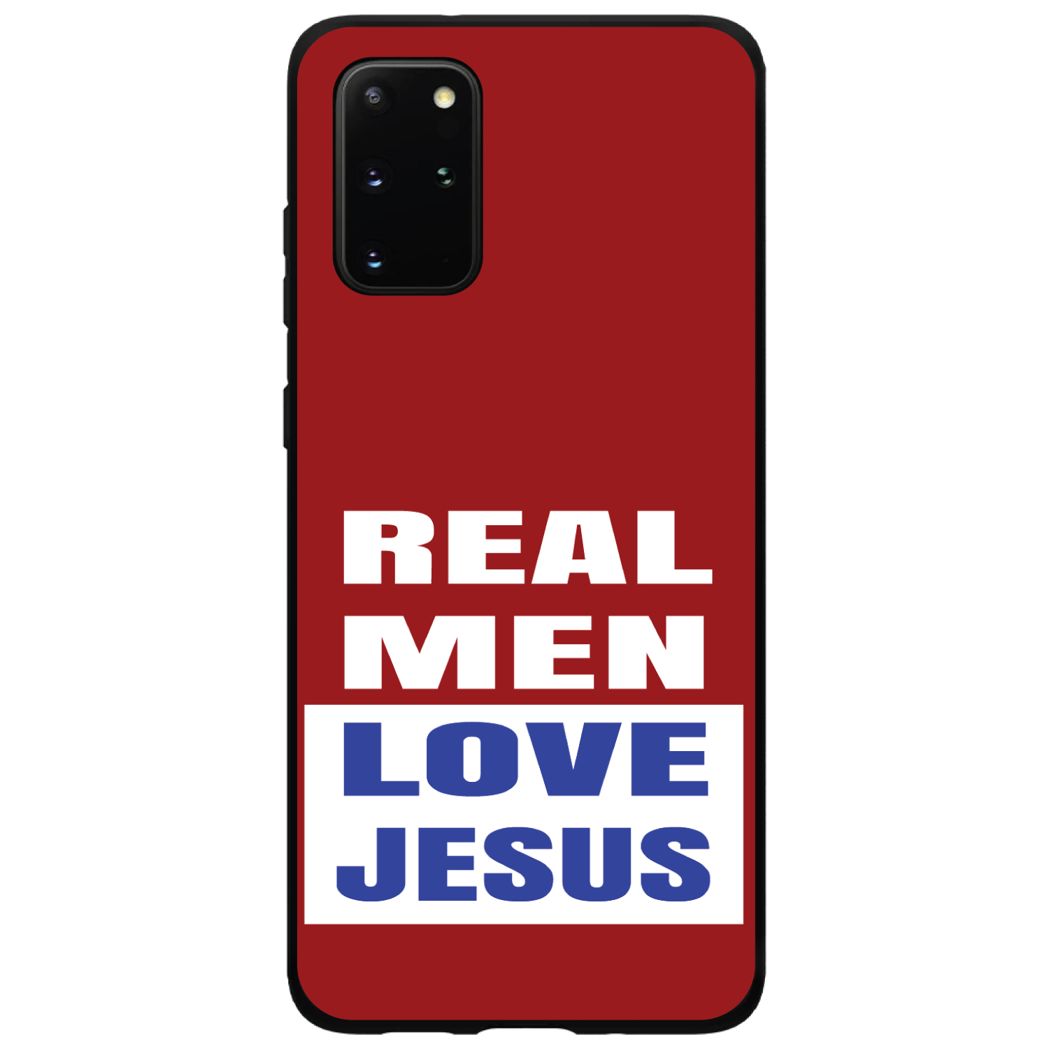 Funda Rígida para Samsung Galaxy S Rojo Azul Hombres Reales Love Jesus - Imagen 2 de 6