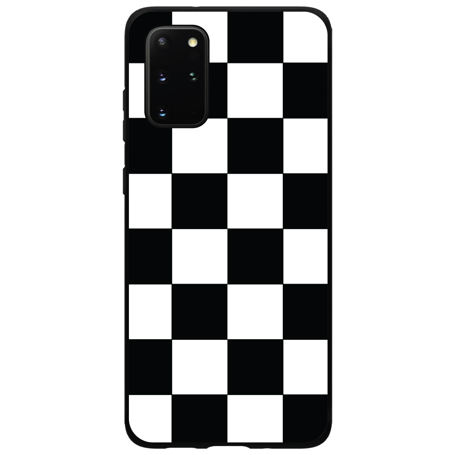 Funda rígida para Samsung Galaxy S negro blanco bandera a cuadros - Imagen 2 de 6