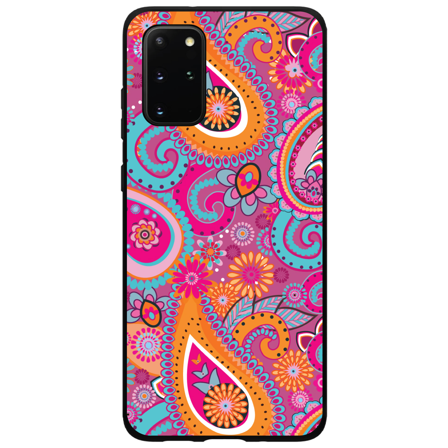 Funda Rígida para Samsung Galaxy S Rosa Azul Naranja Paisley - Imagen 2 de 6