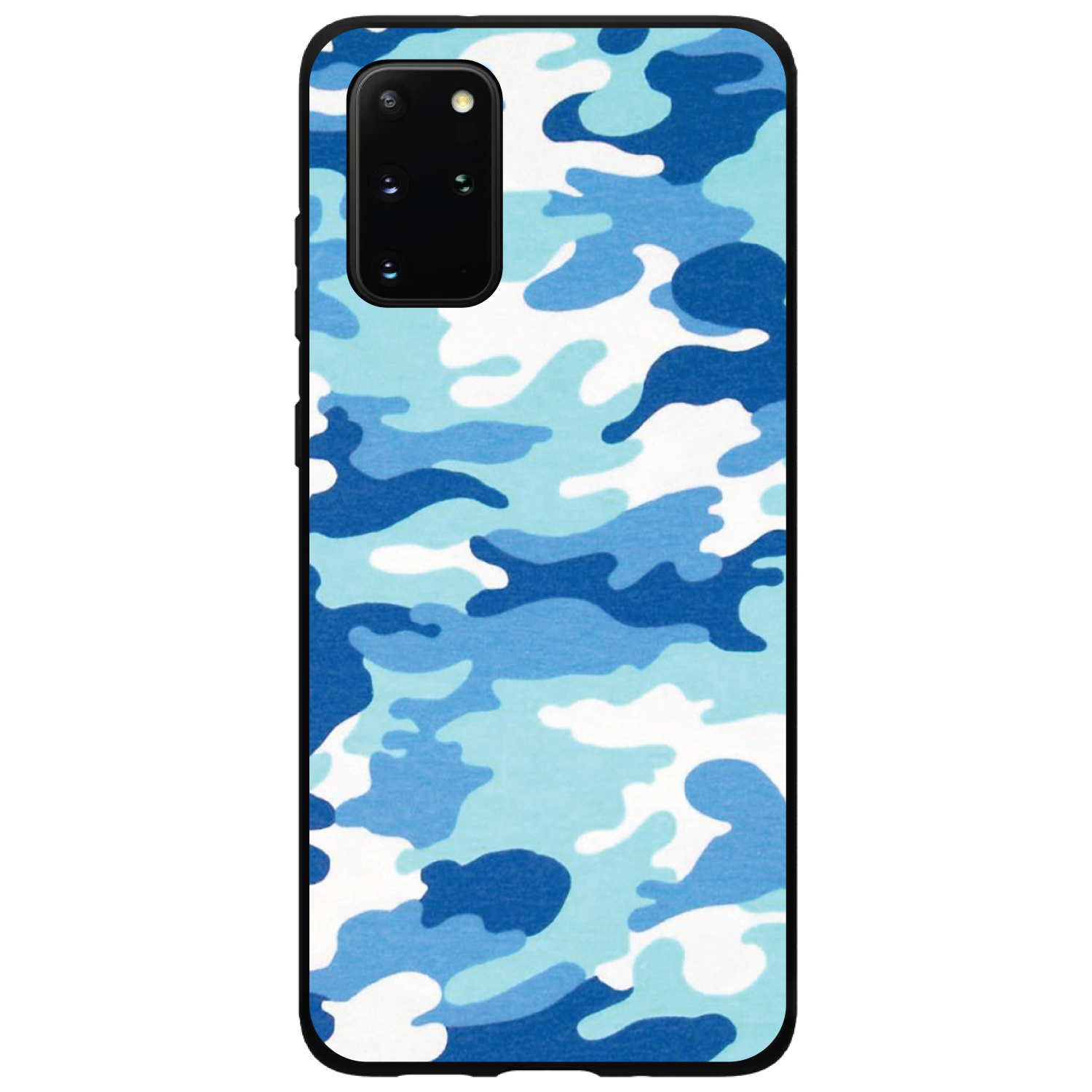 Hard Case Cover for Samsung Galaxy S Blue White Camouflage