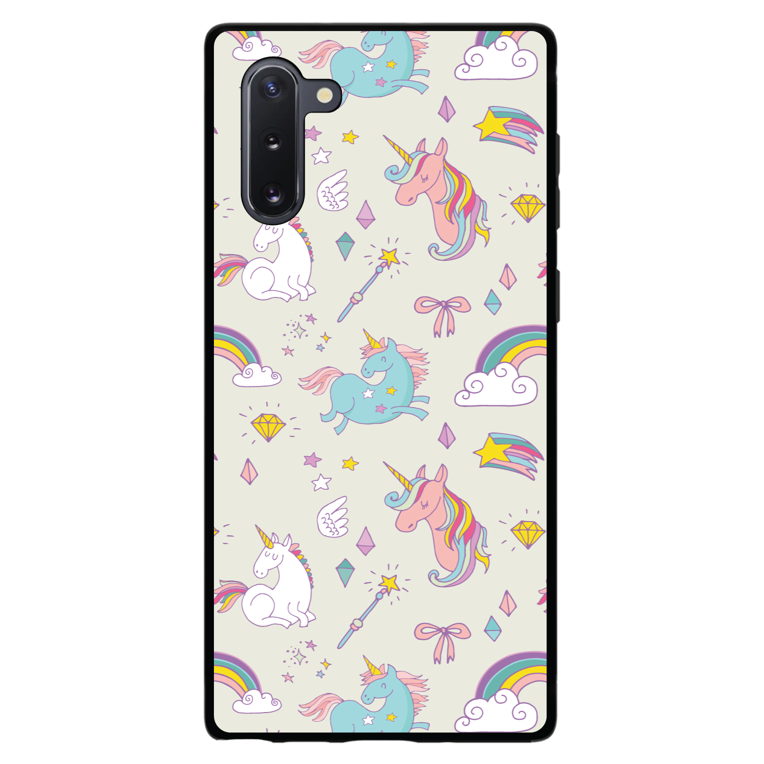 Funda rígida para varita arco iris unicornio unicornio Samsung Galaxy Note - beige - Imagen 4 de 7