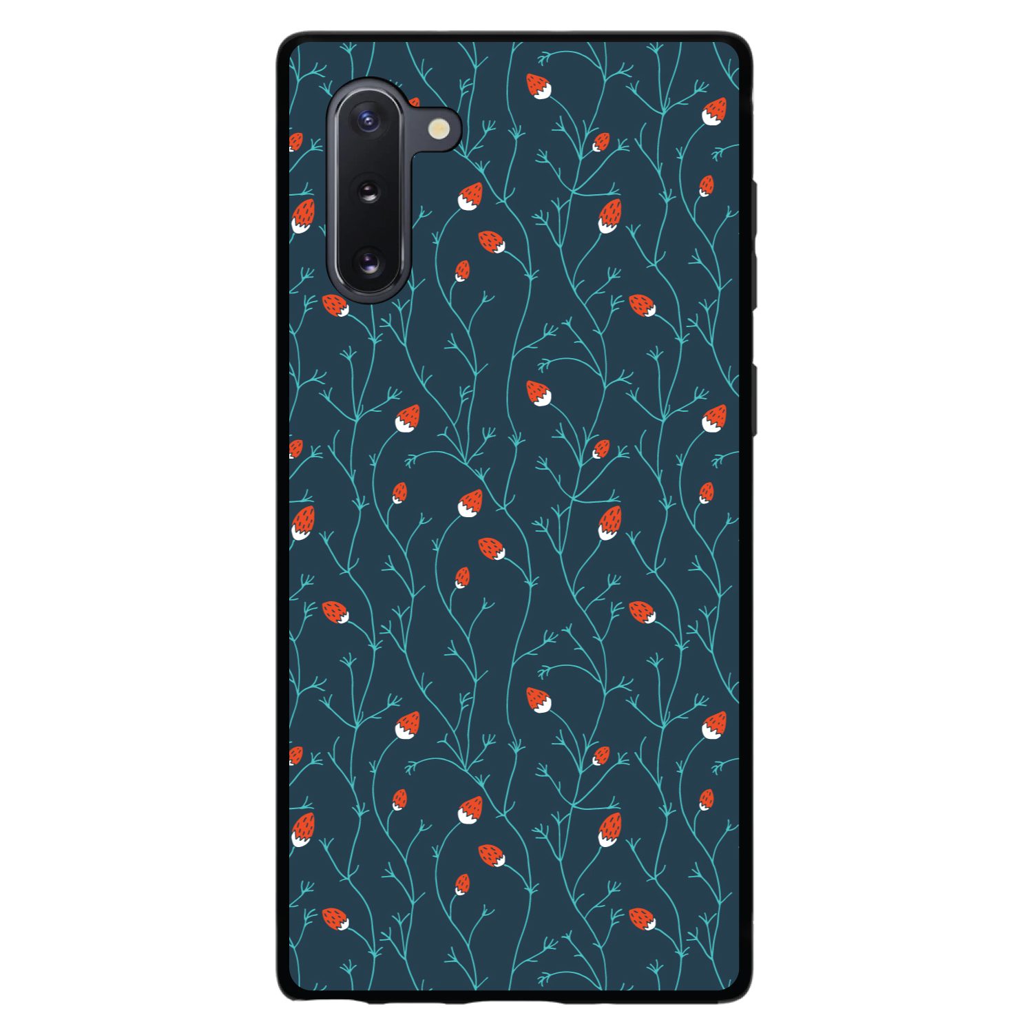 Hard Case Cover for Samsung Galaxy Note - Strawberry Vine - Teal Navy - Imagen 4 de 7