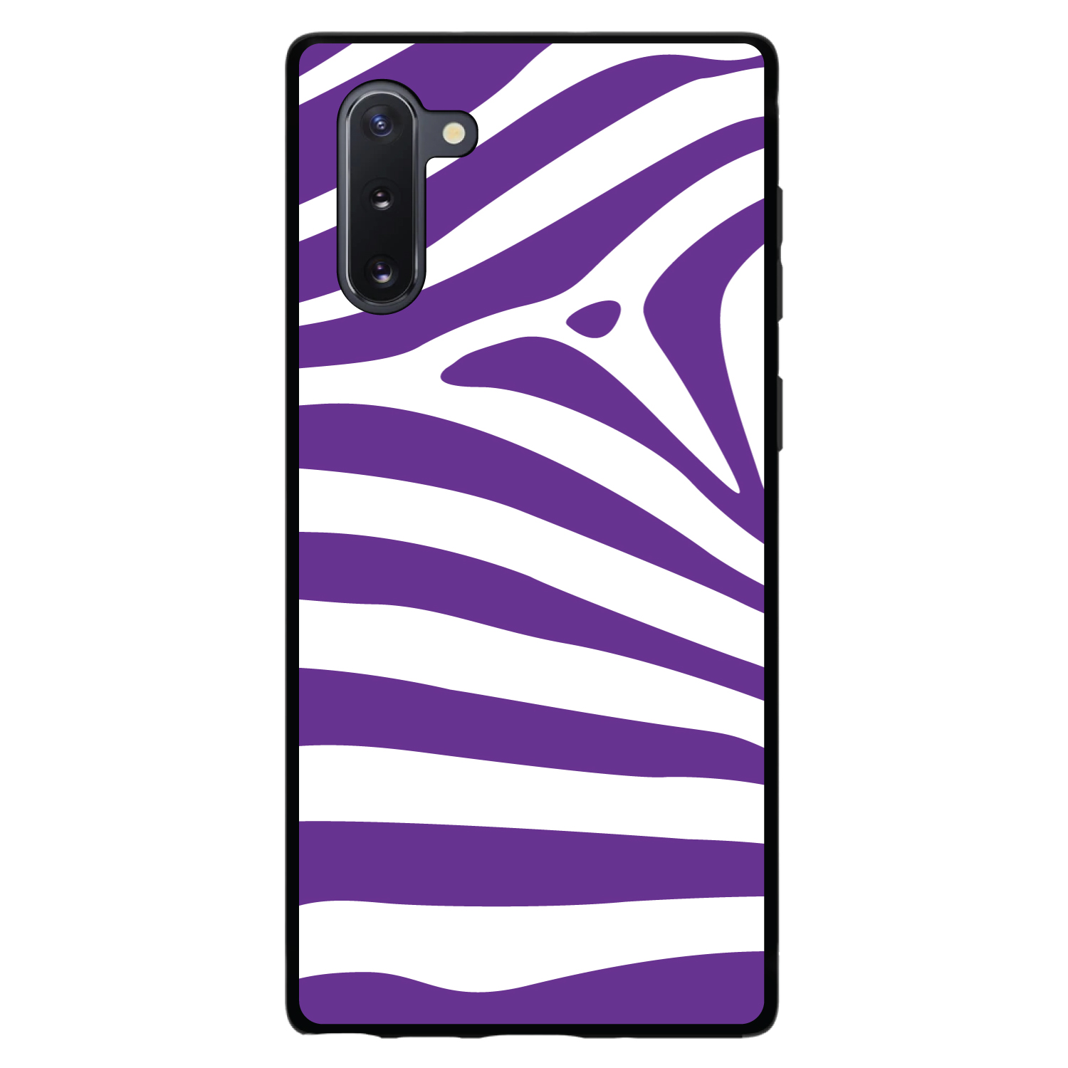 Funda rígida para Samsung Galaxy Note púrpura y blanco piel cebra rayas - Imagen 4 de 7