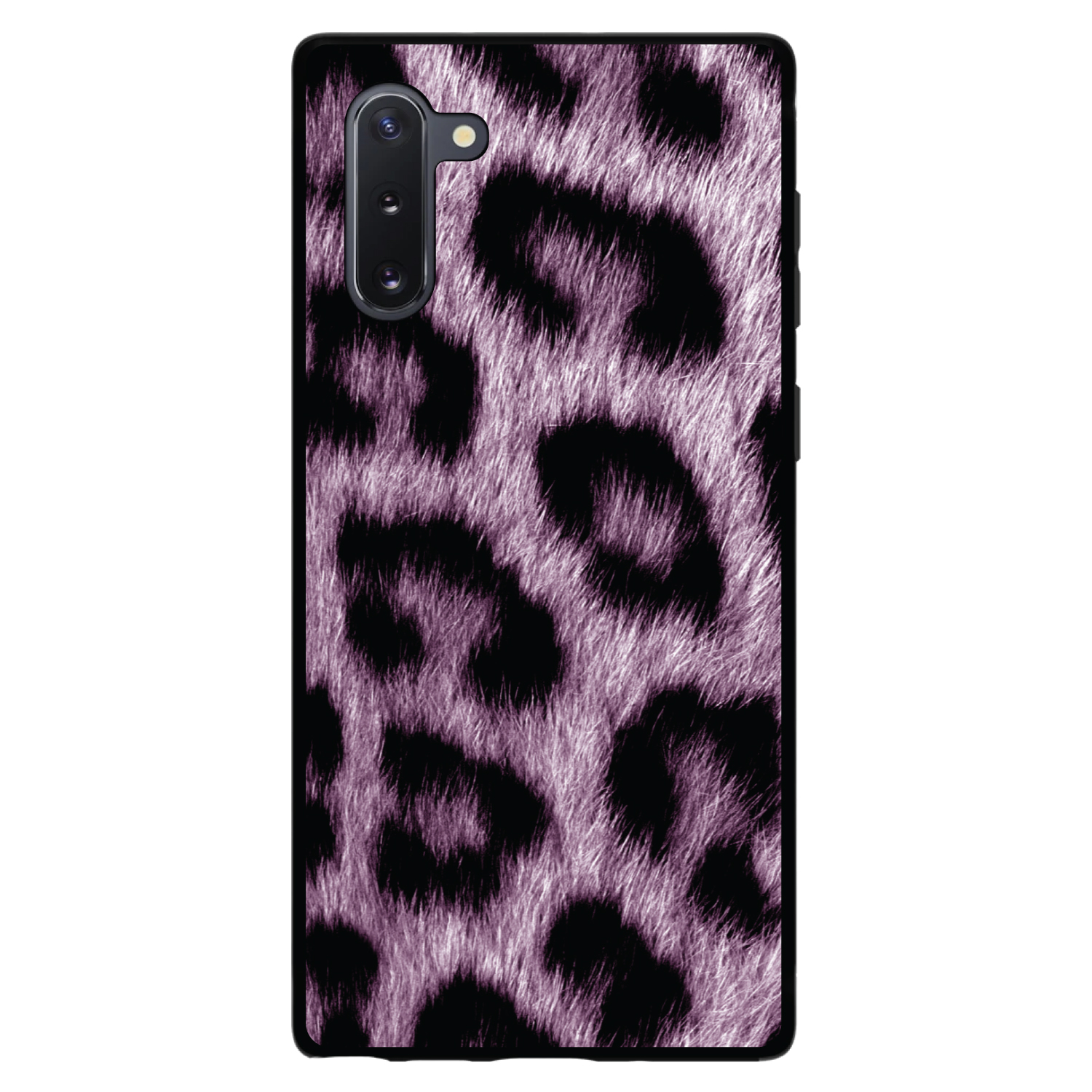 Funda rígida para piel de leopardo púrpura negro negro púrpura - Imagen 4 de 7
