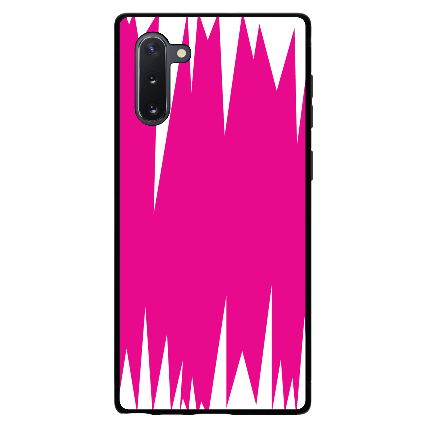 Hard Case Cover for Samsung Galaxy Note Neon Pink White Spikes - Picture 4 of 7