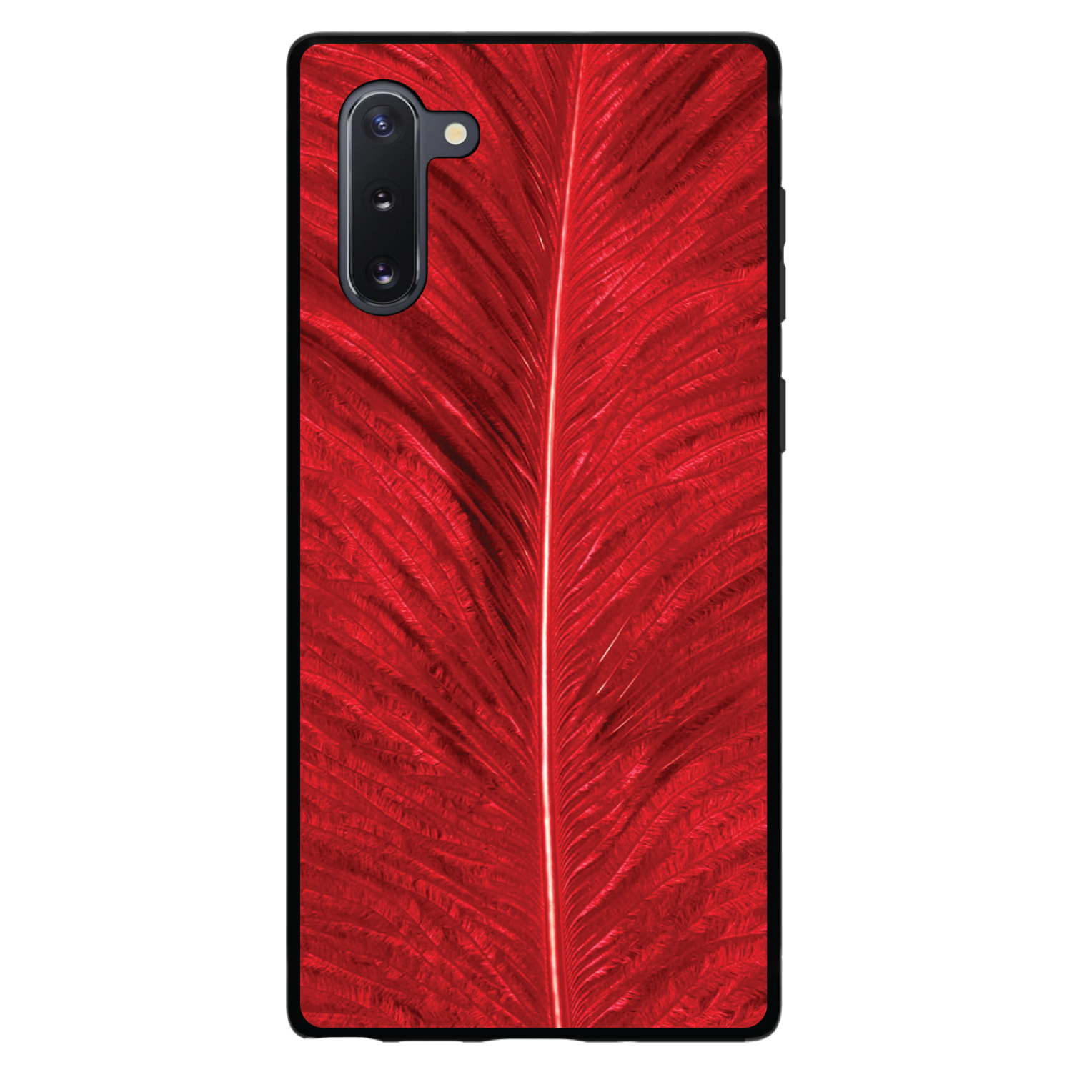 Funda Rígida para Samsung Galaxy Note Textura Pluma Roja - Imagen 4 de 7