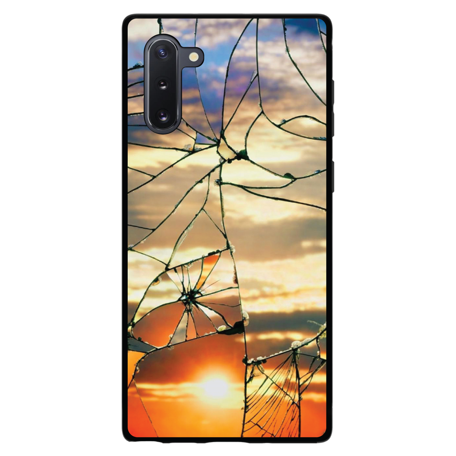Funda Rígida para Samsung Galaxy Note Vidrio Roto Amanecer - Imagen 4 de 7