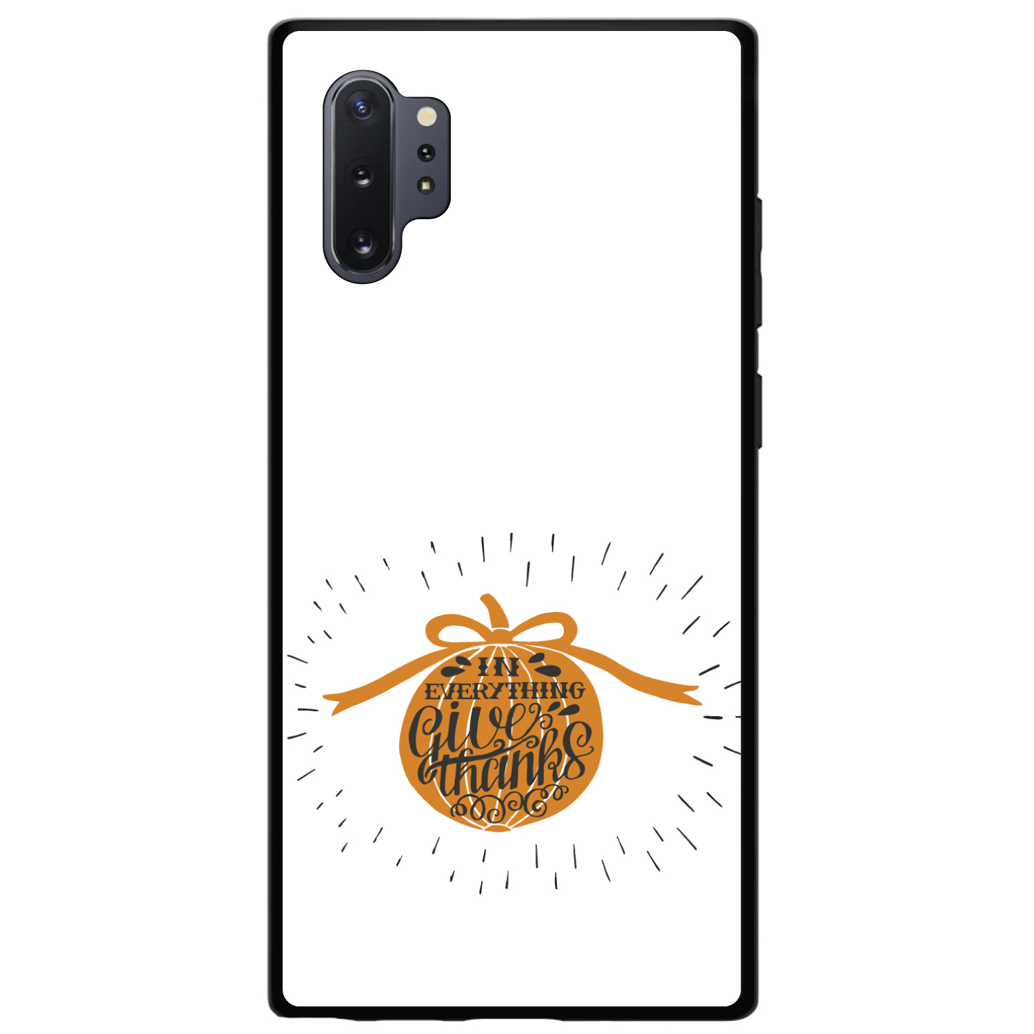 Funda Rígida para Samsung Galaxy Note Todo Gracias - Naranja Blanco - Imagen 5 de 7