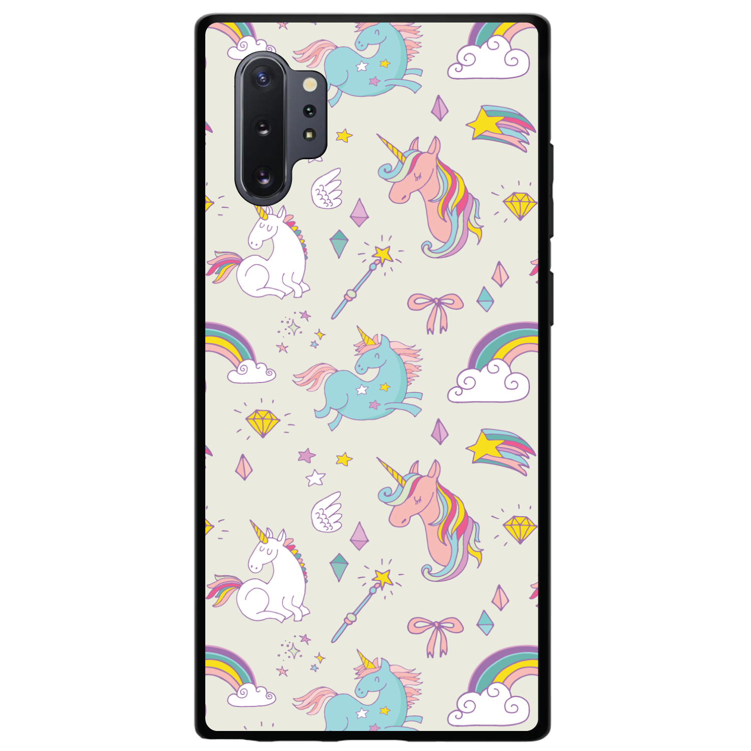 Funda rígida para varita arco iris unicornio unicornio Samsung Galaxy Note - beige - Imagen 5 de 7