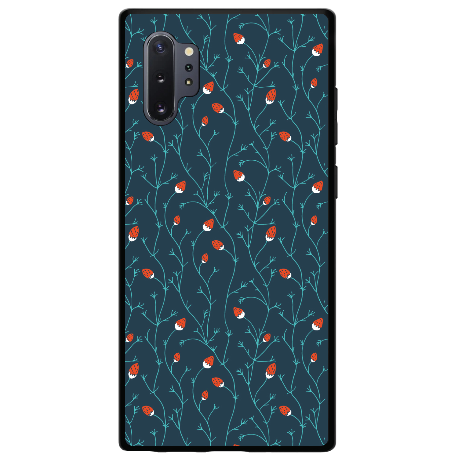 Hard Case Cover for Samsung Galaxy Note - Strawberry Vine - Teal Navy - Imagen 5 de 7
