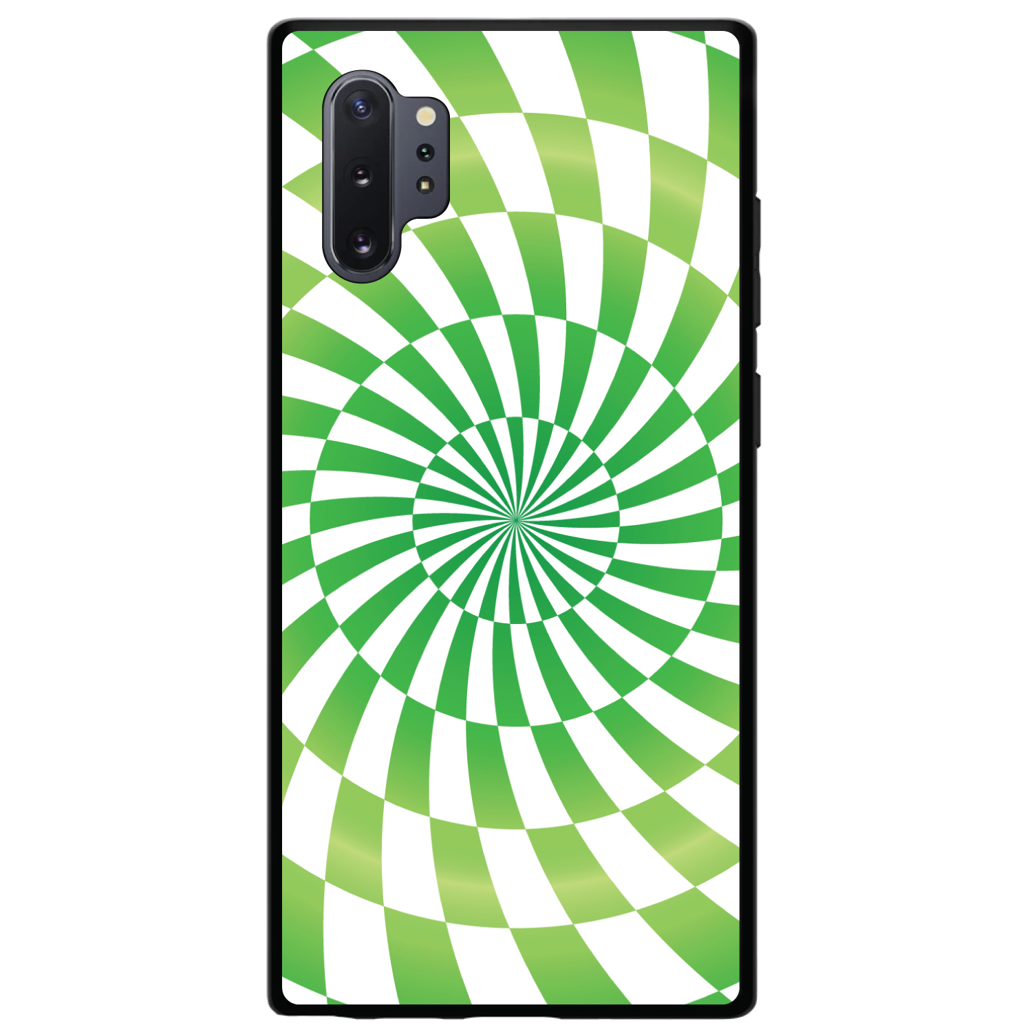 Hard Case Cover for Samsung Galaxy Note Green White Swirl Geometric - Picture 5 of 7