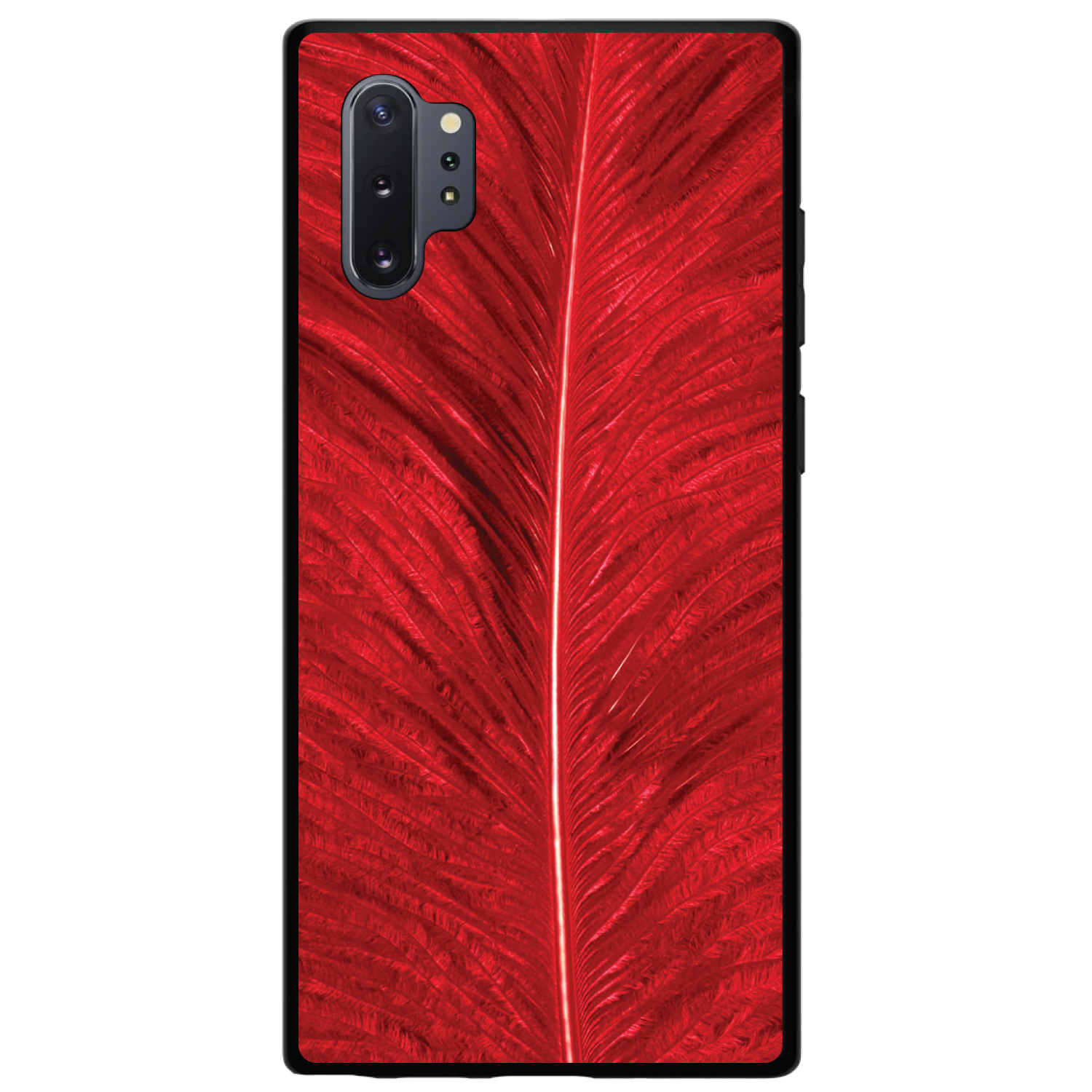 Funda Rígida para Samsung Galaxy Note Textura Pluma Roja - Imagen 5 de 7