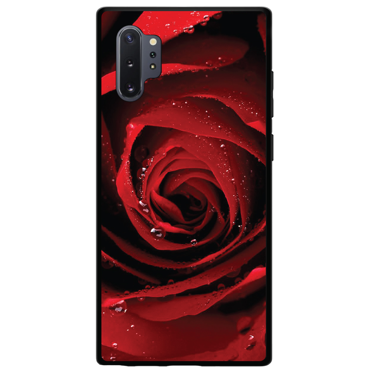 Hard Case Cover for Samsung Galaxy Note Dew Covered Red Rose - Picture 5 of 7