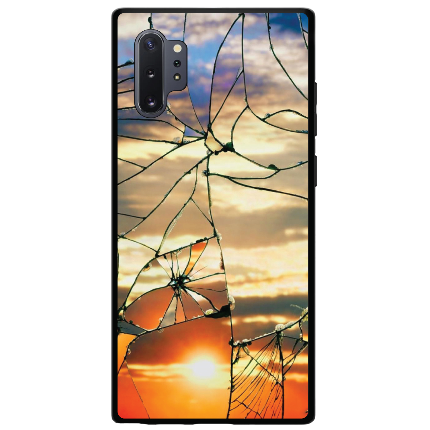 Funda Rígida para Samsung Galaxy Note Vidrio Roto Amanecer - Imagen 5 de 7