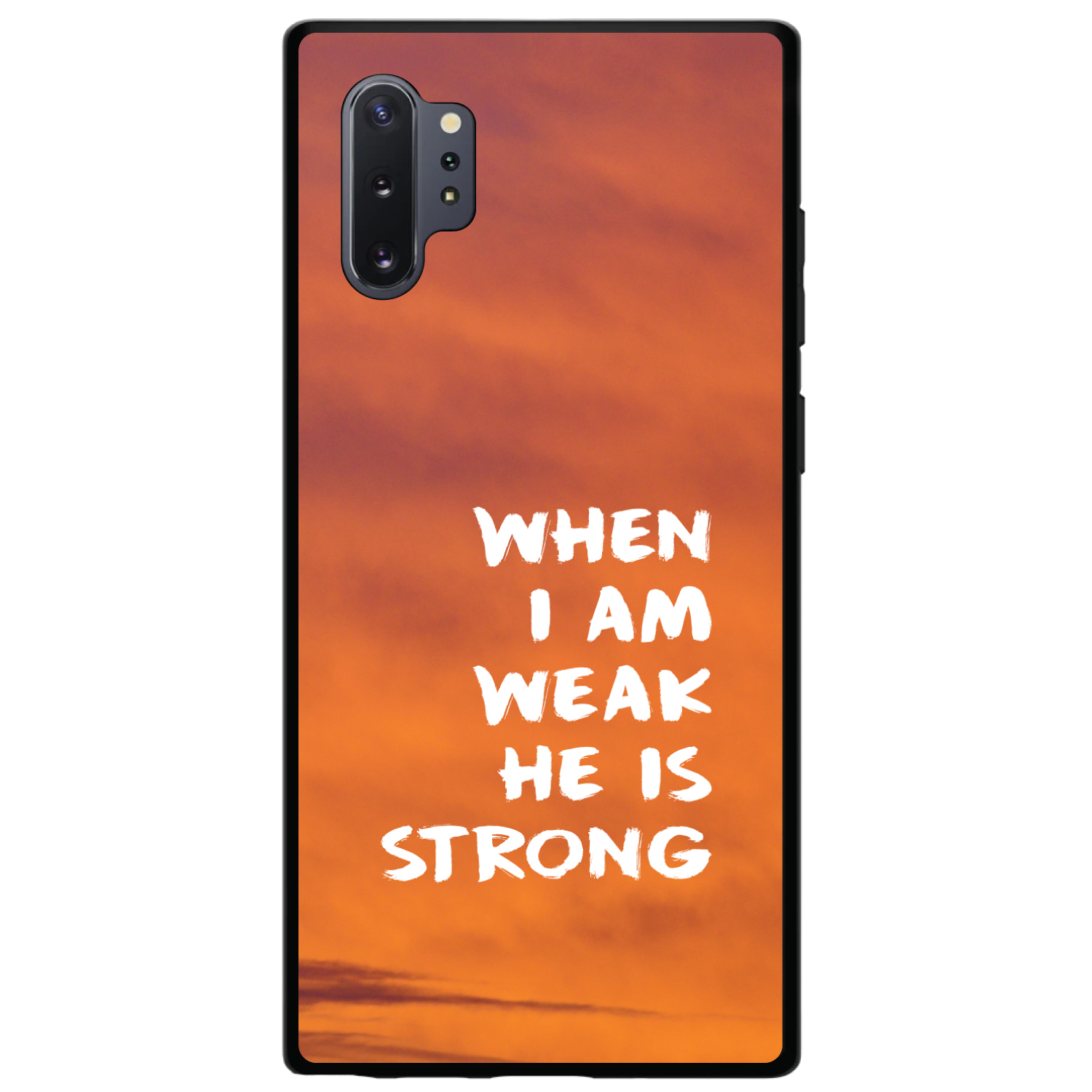 Hard Case Cover for Samsung Galaxy Note When I Am Weak, He Is Strong - Picture 5 of 7
