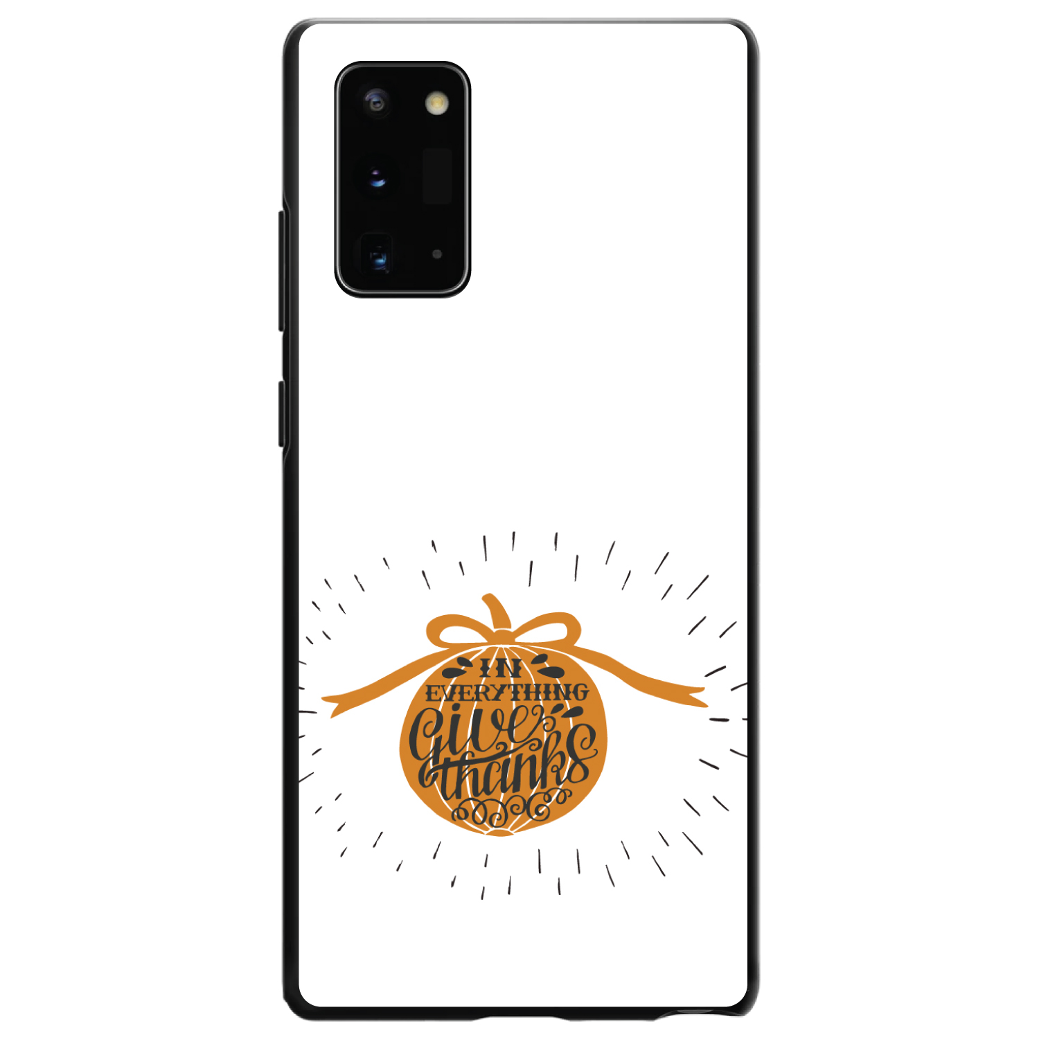 Funda Rígida para Samsung Galaxy Note Todo Gracias - Naranja Blanco - Imagen 2 de 7