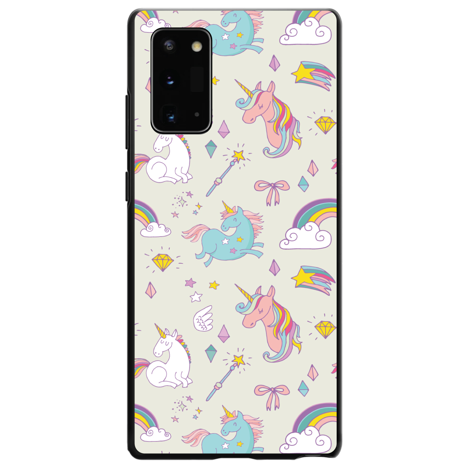 Funda rígida para varita arco iris unicornio unicornio Samsung Galaxy Note - beige - Imagen 1 de 7