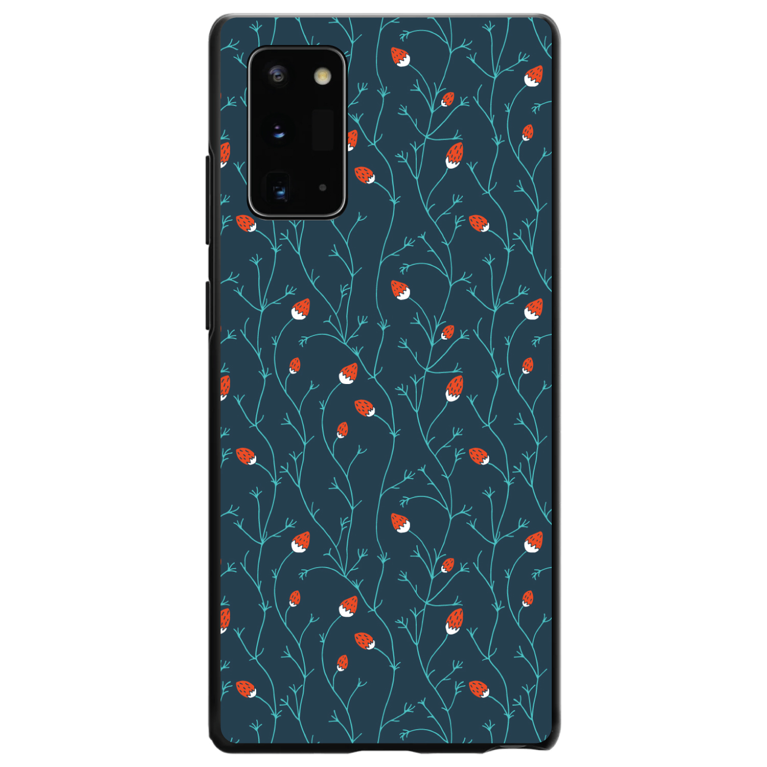 Hard Case Cover for Samsung Galaxy Note - Strawberry Vine - Teal Navy - Imagen 2 de 7