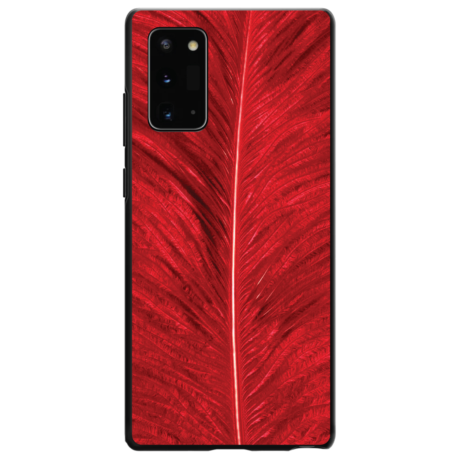 Funda Rígida para Samsung Galaxy Note Textura Pluma Roja - Imagen 1 de 7