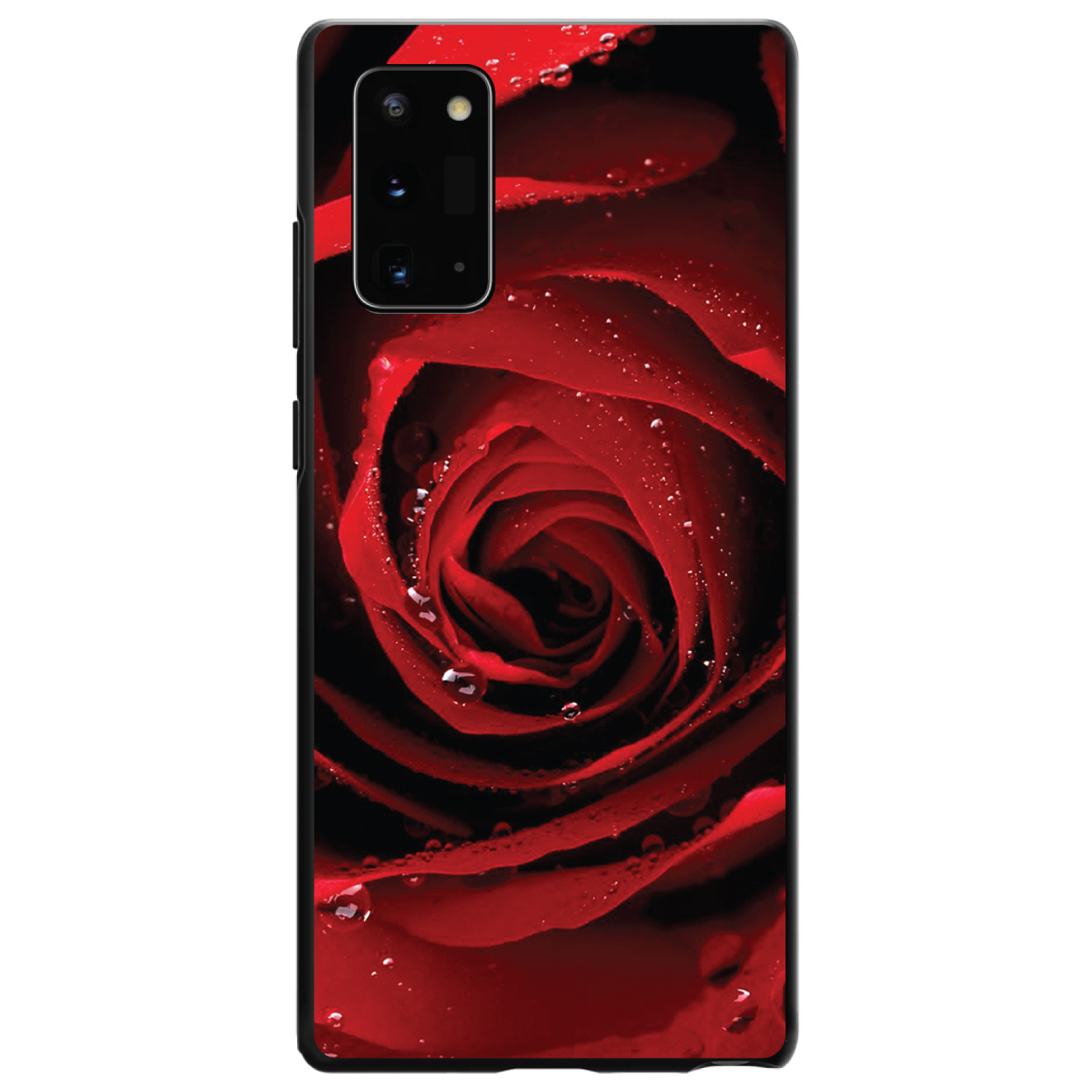 Hard Case Cover for Samsung Galaxy Note Dew Covered Red Rose - Picture 2 of 7
