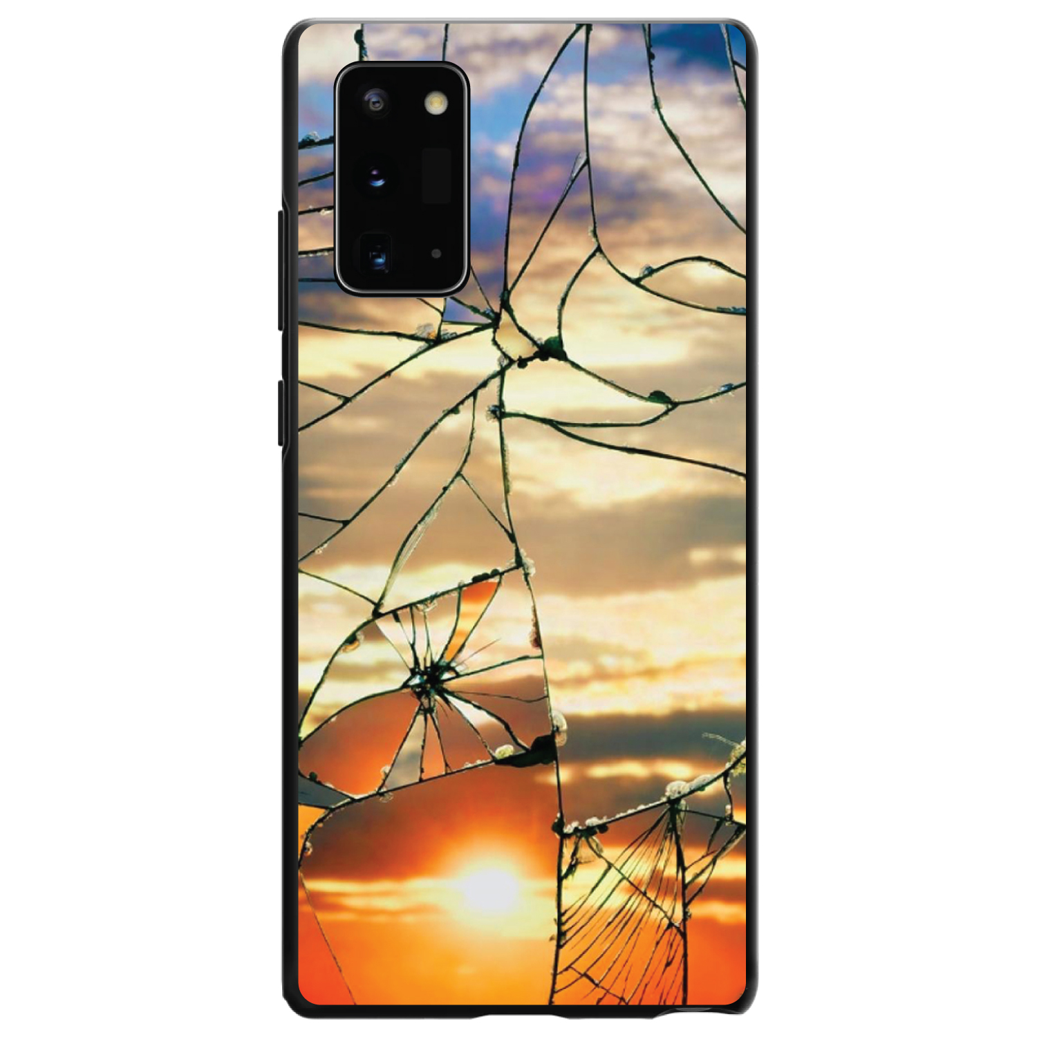 Funda Rígida para Samsung Galaxy Note Vidrio Roto Amanecer - Imagen 1 de 7
