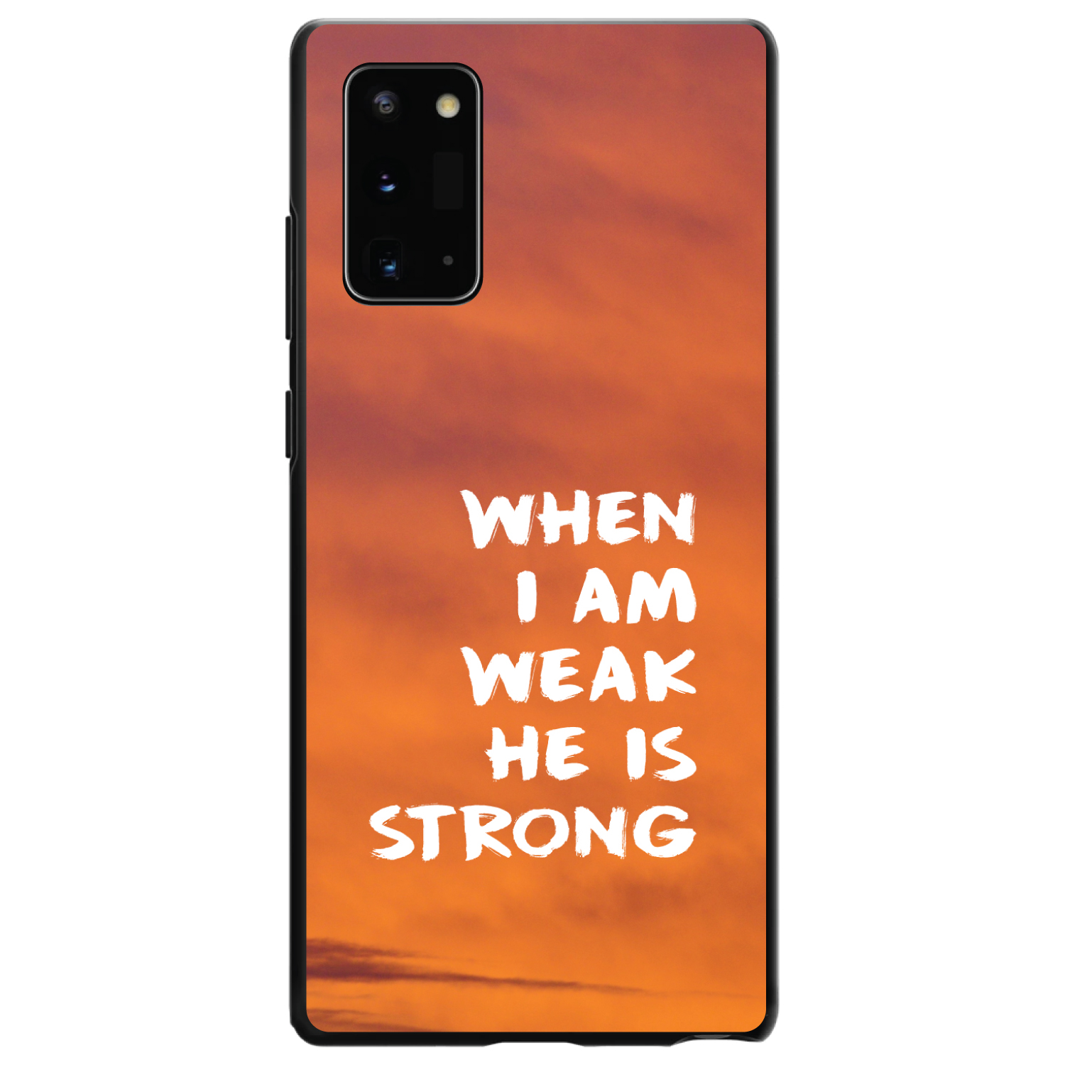 Hard Case Cover for Samsung Galaxy Note When I Am Weak, He Is Strong - Picture 2 of 7