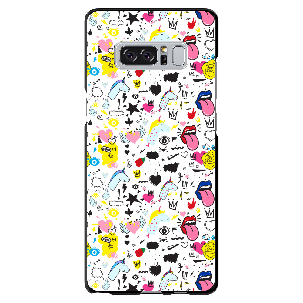 Hard Case Cover for Samsung Galaxy Note Unicorn Crowns Loud Mouth - Picture 7 of 7