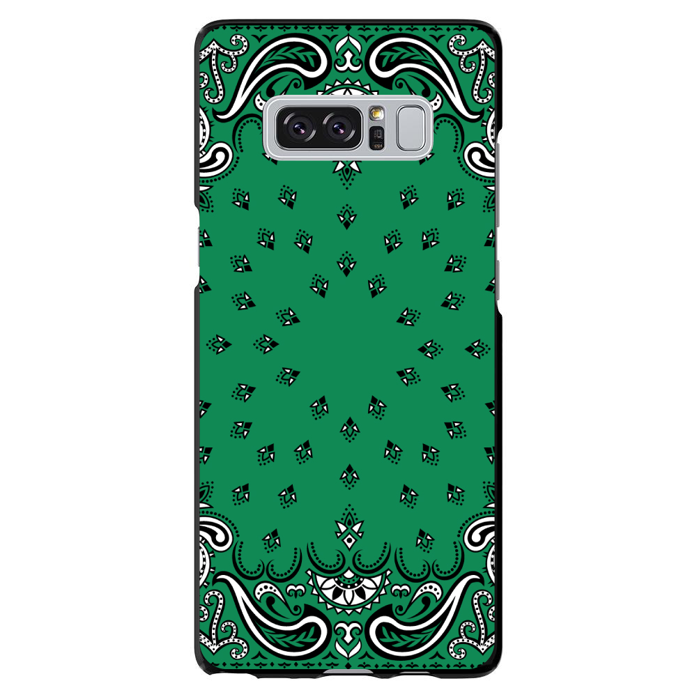 Hard Case Cover for Samsung Galaxy Note Bandana Print - Green Black White - Picture 7 of 7