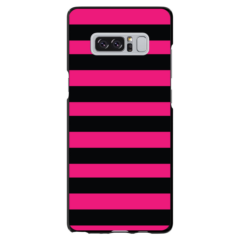 Hard Case Cover for Samsung Galaxy Note Black & Pink Bold Stripes - Picture 7 of 7
