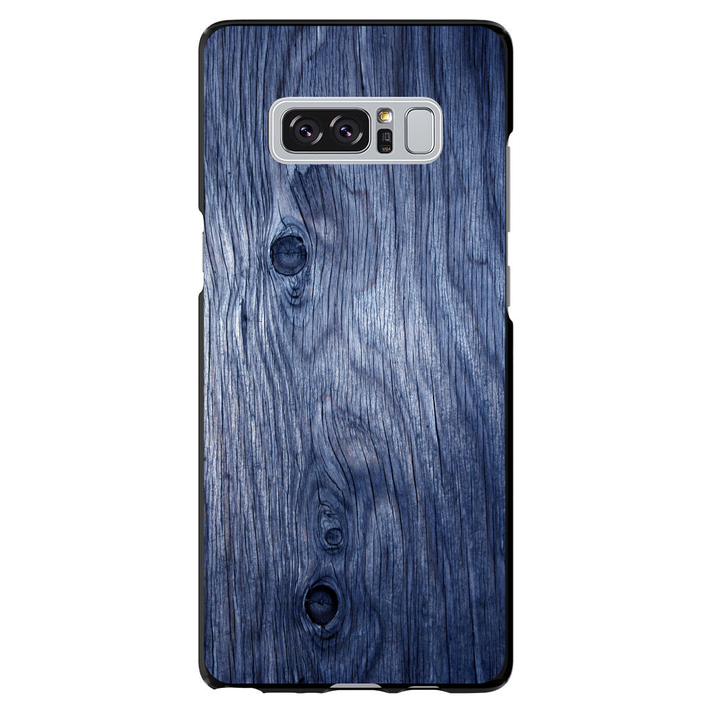 Hard Case Hülle für Samsung Galaxy Note Dunkelblau Verwitterte Holzmaserung - Bild 7 von 7