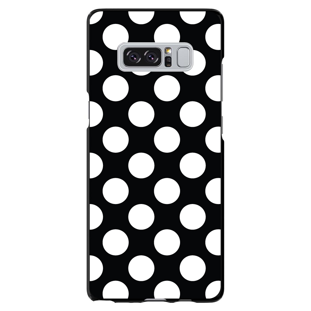 Funda rígida para Samsung Galaxy Note lunares blancos y negros - Imagen 7 de 7
