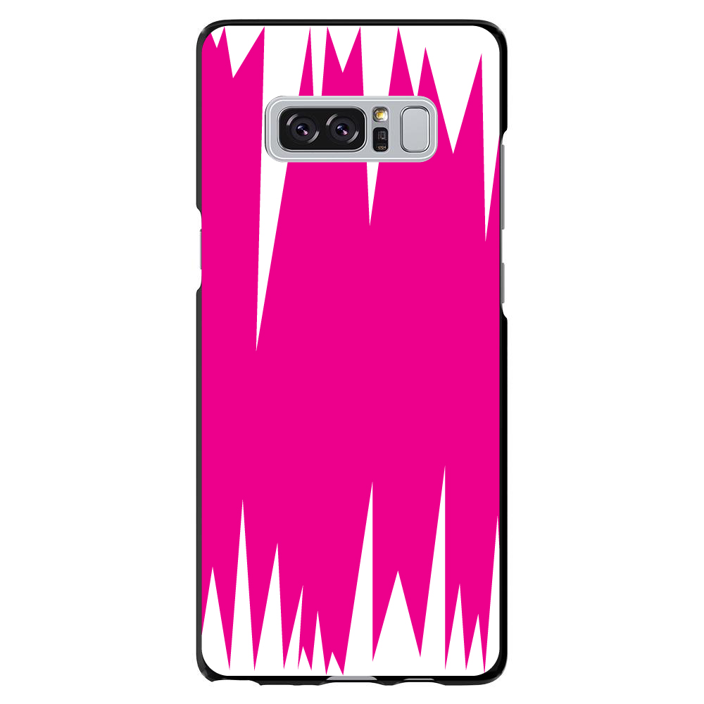 Hard Case Cover for Samsung Galaxy Note Neon Pink White Spikes - Picture 7 of 7