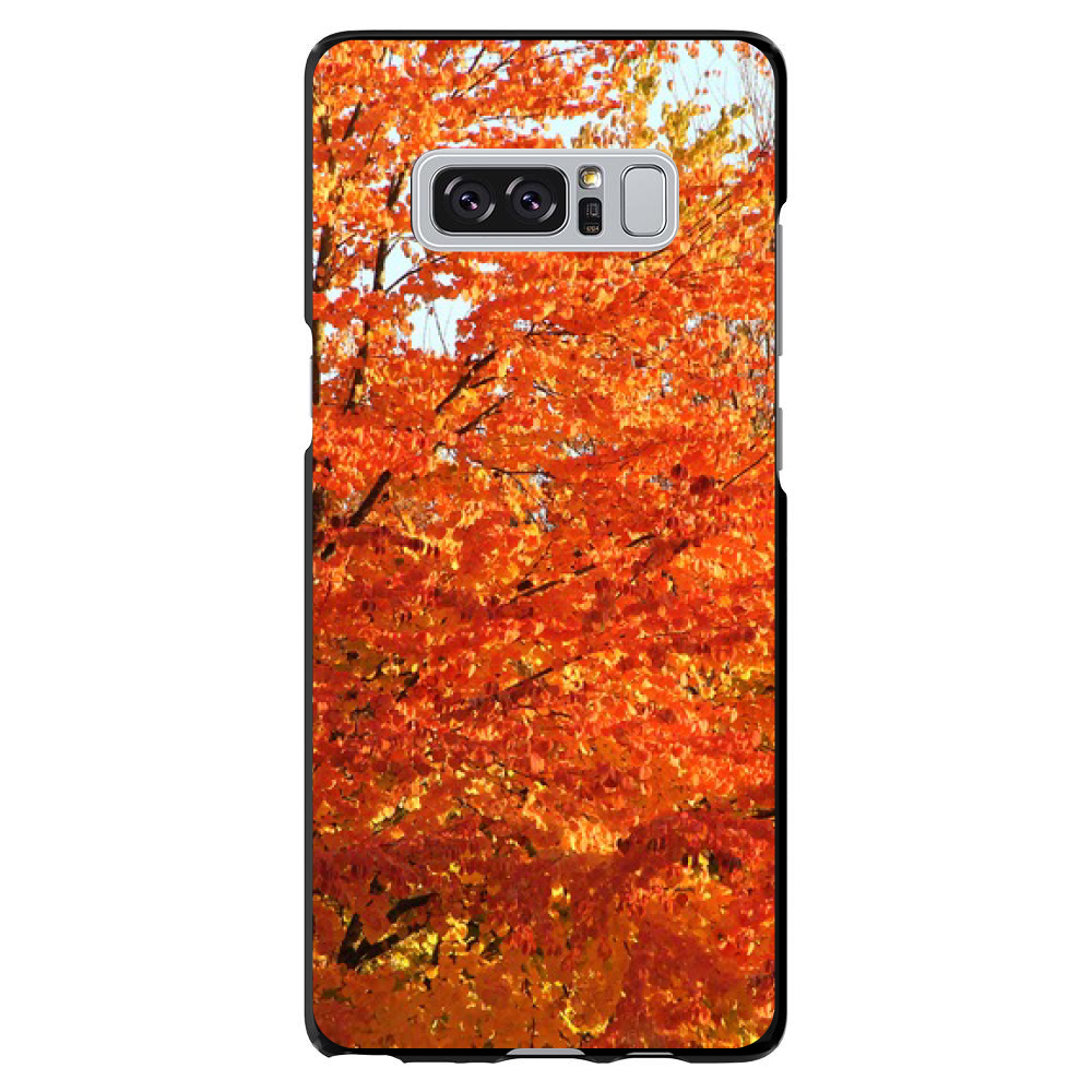 Hard Case Cover for Samsung Galaxy Note Orange Autumn Leaves - Picture 7 of 7