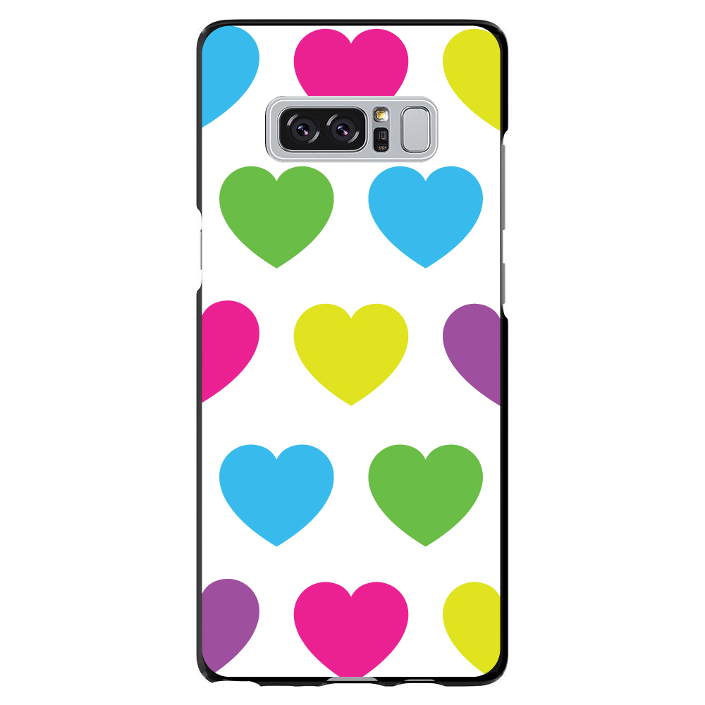 Funda Rígida para Samsung Galaxy Note Blanca Multicolor Corazones - Imagen 7 de 7