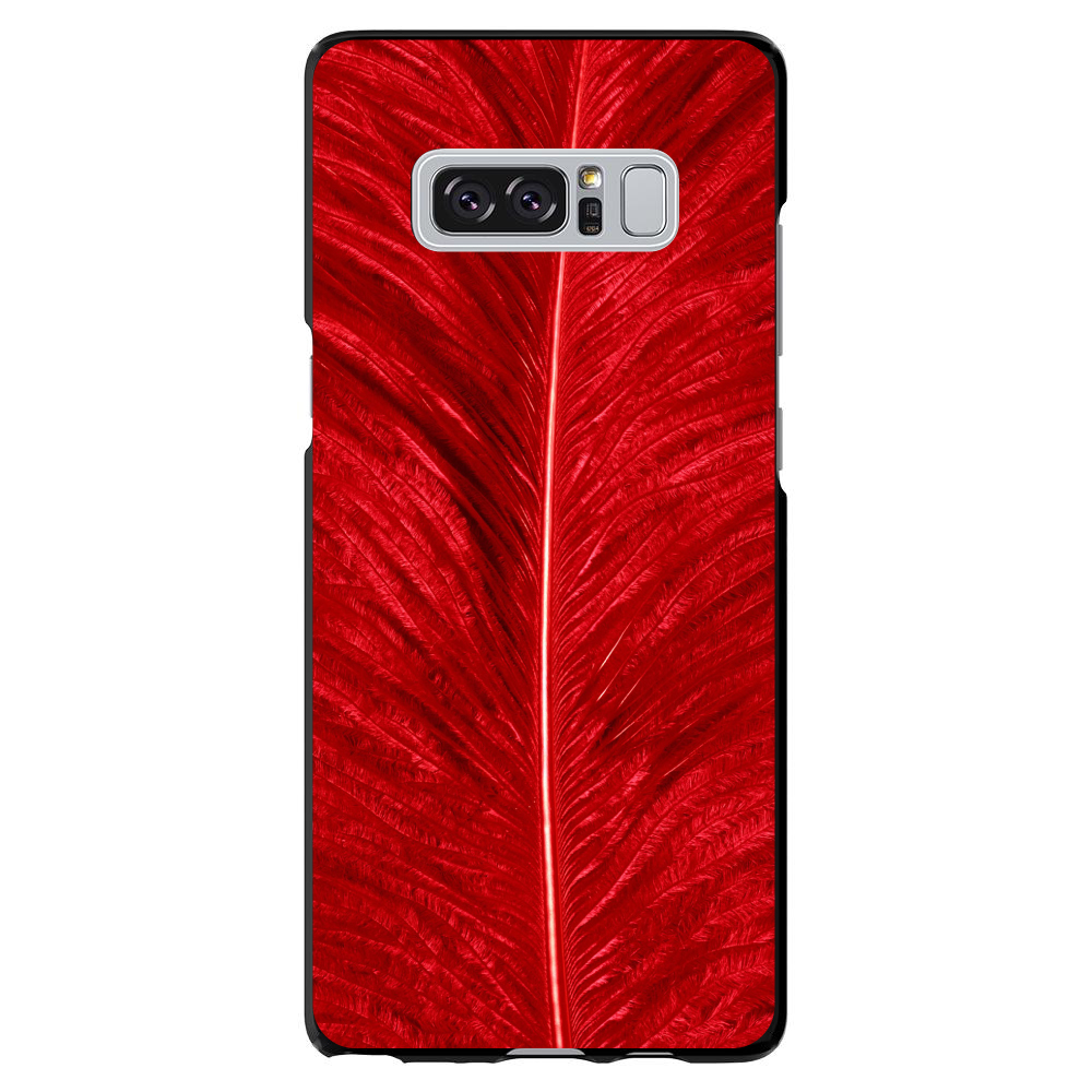 Funda Rígida para Samsung Galaxy Note Textura Pluma Roja - Imagen 7 de 7