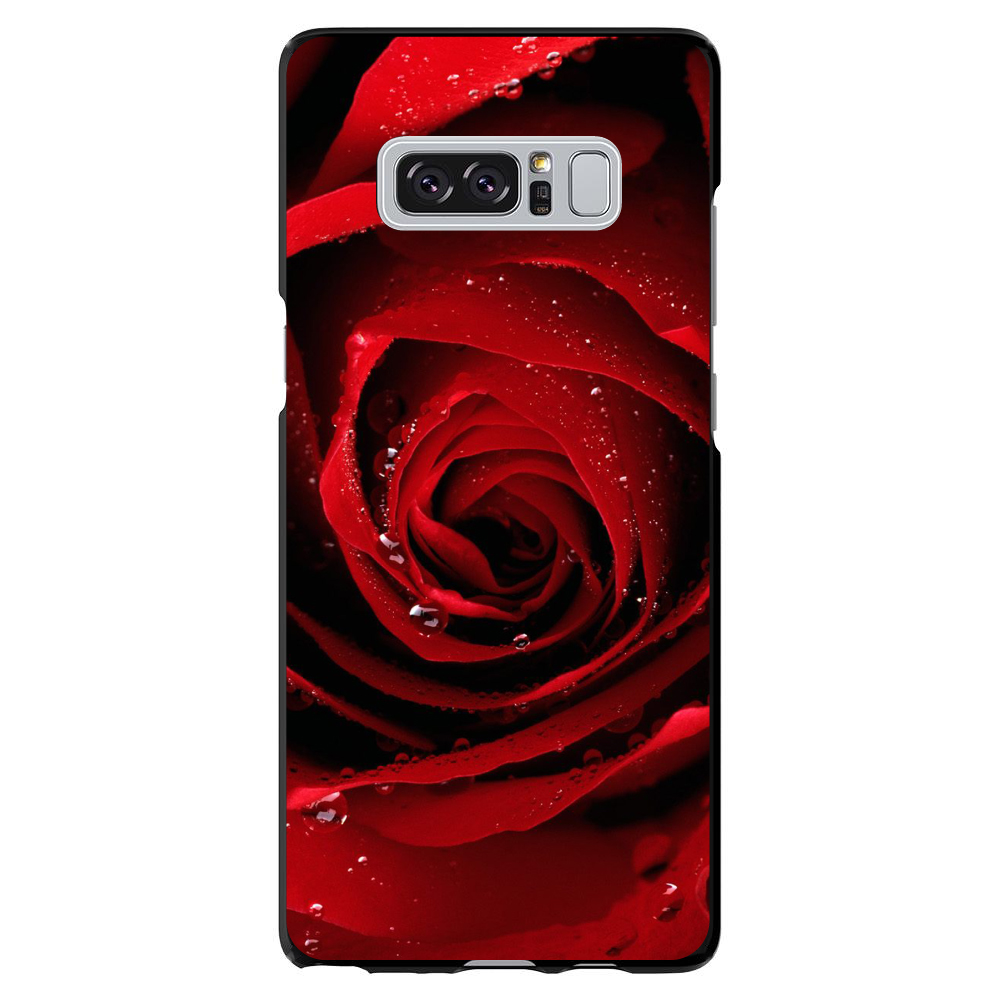 Hard Case Cover for Samsung Galaxy Note Dew Covered Red Rose - Picture 7 of 7